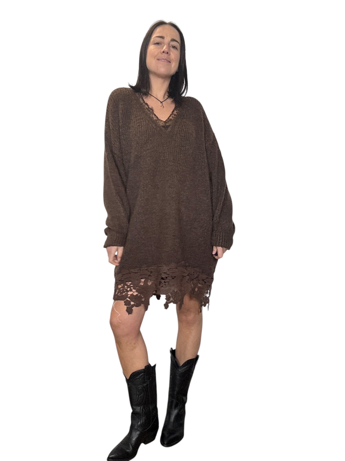 ABITO IN MAGLIA CON PIZZO DIXIE