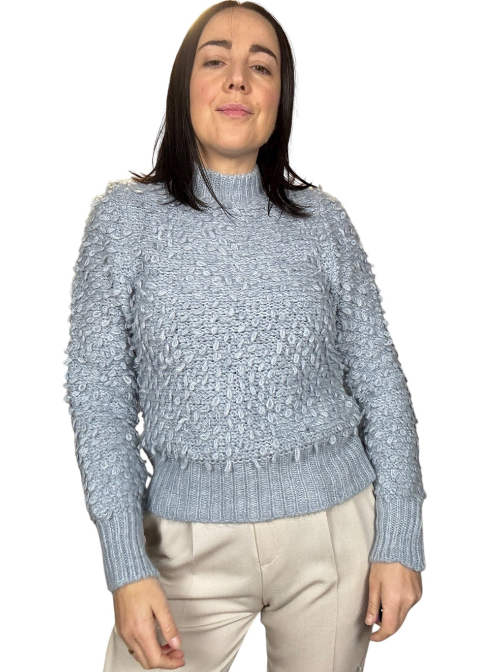 MAGLIA RICCIOLINA SUSY MIX - XE BLU ABBIGLIAMENTO