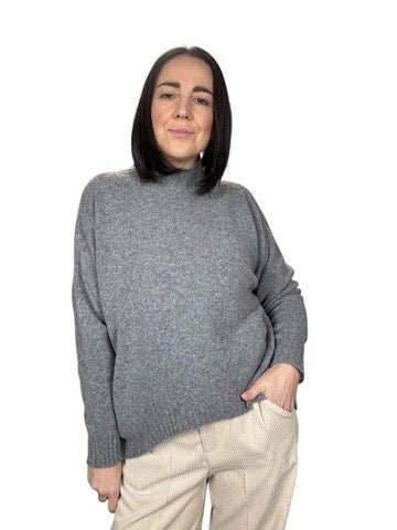 MAGLIA COLLO LUPETTO IN PURA LANA SUSY MIX - XE BLU ABBIGLIAMENTO