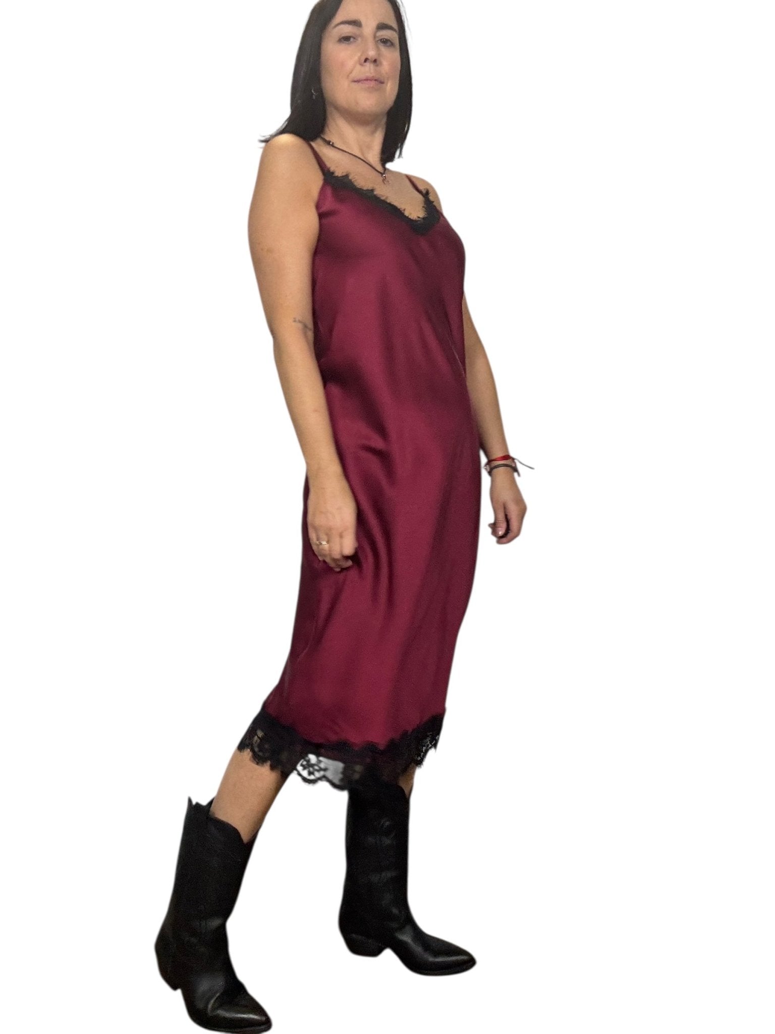 ABITO LINGERIE MIDI SUSY MIX - XE BLU ABBIGLIAMENTO