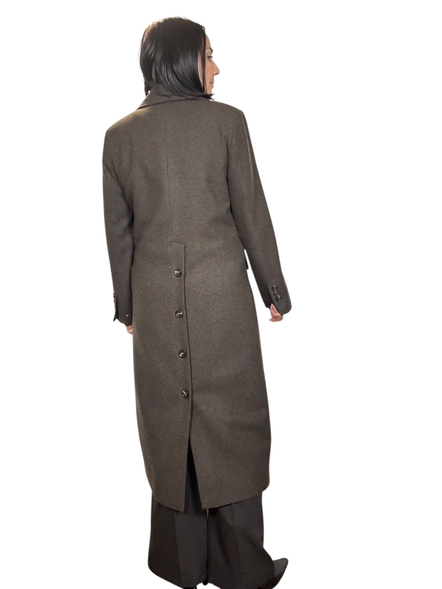 CAPPOTTO BOTTONI DIETRO TENSIONE IN