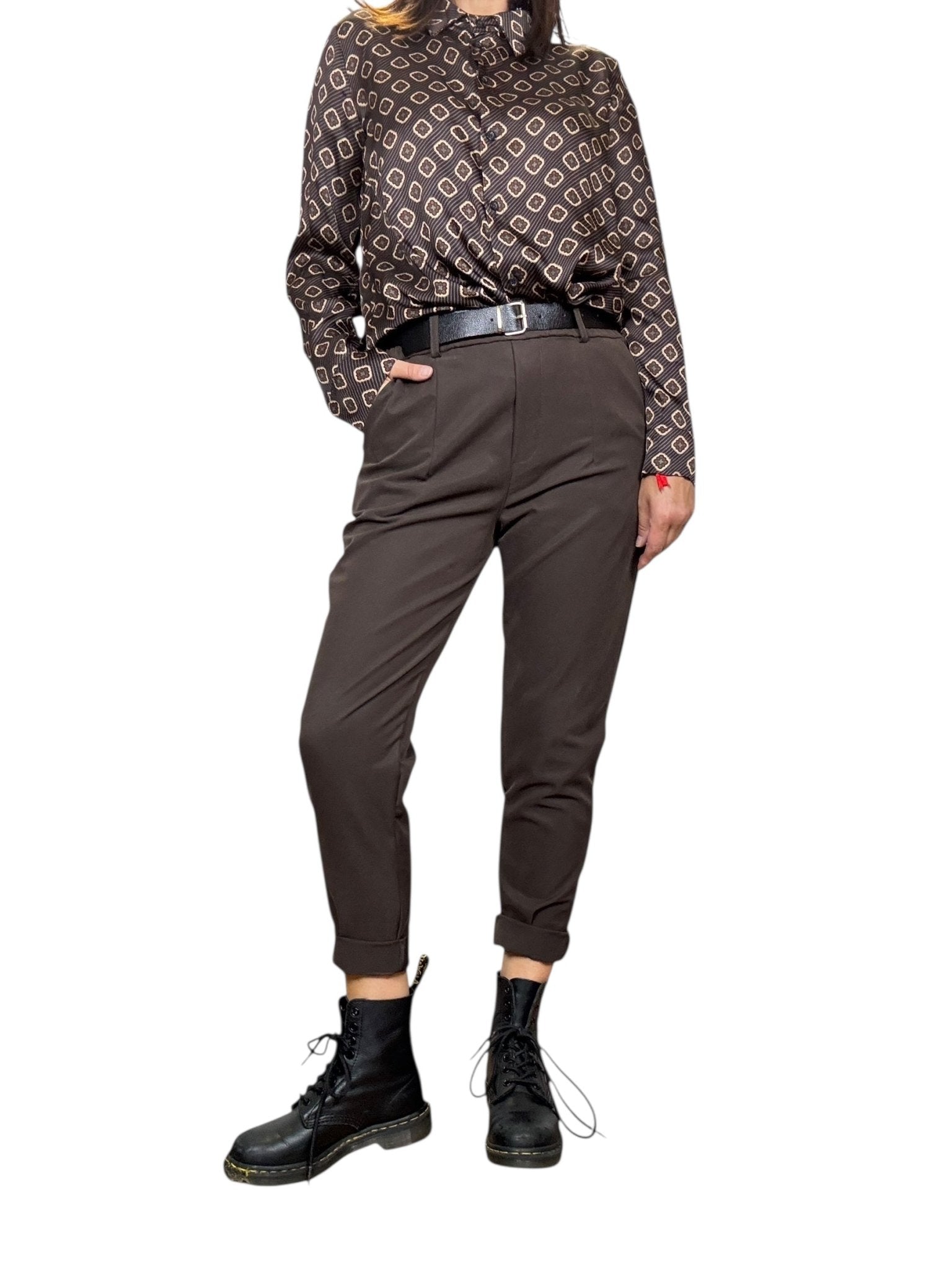 PANTALONE CON ELASTICO IN VITA SUSY MIX - XE BLU ABBIGLIAMENTO