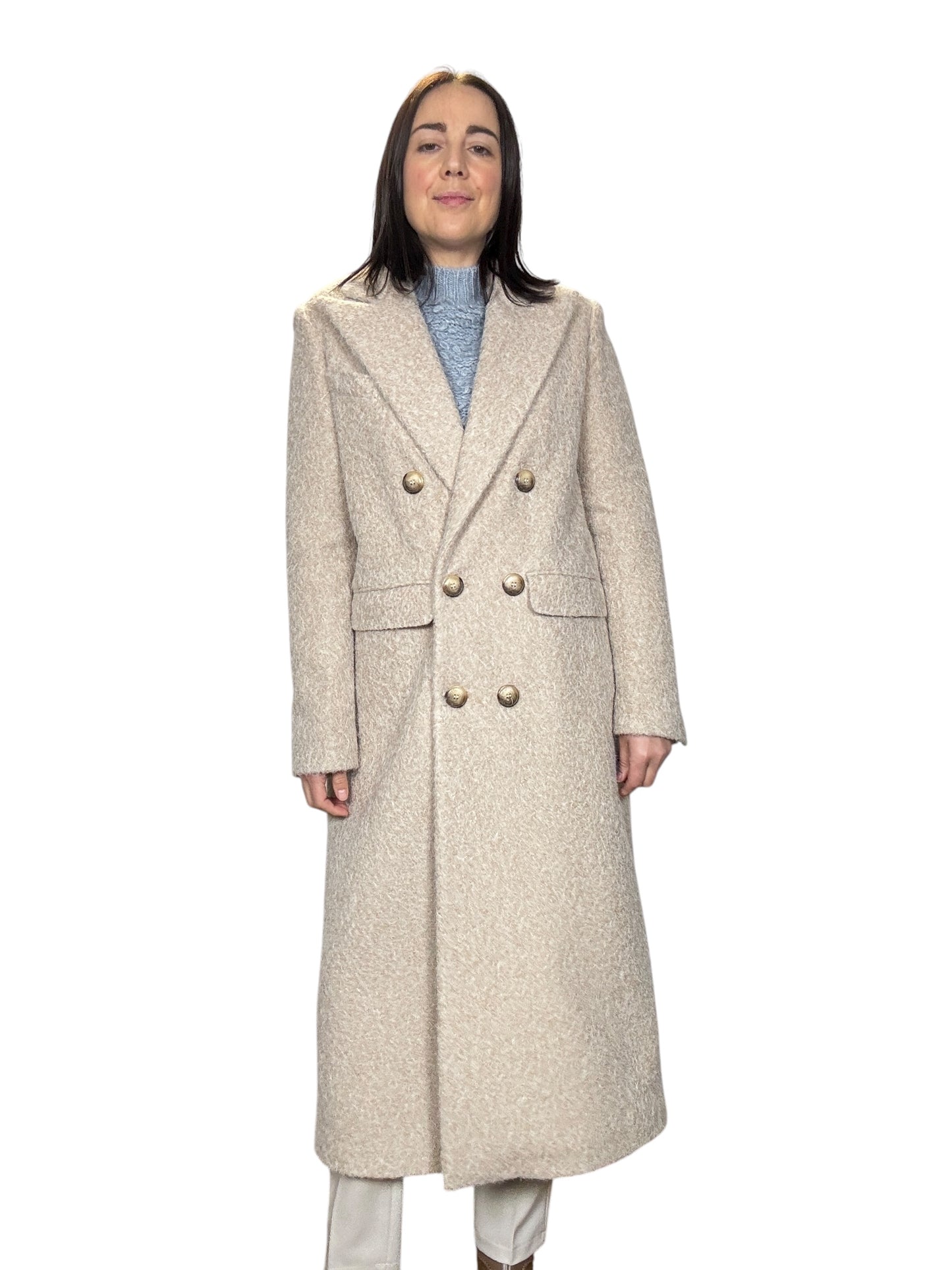 CAPPOTTO A UOVO IN LANA COTTA SUSY MIX