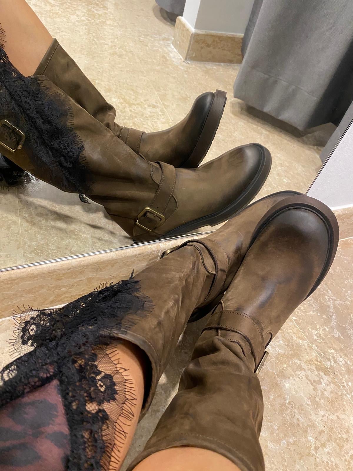 BIKER IN NABUK SUSY MIX - XE BLU ABBIGLIAMENTO