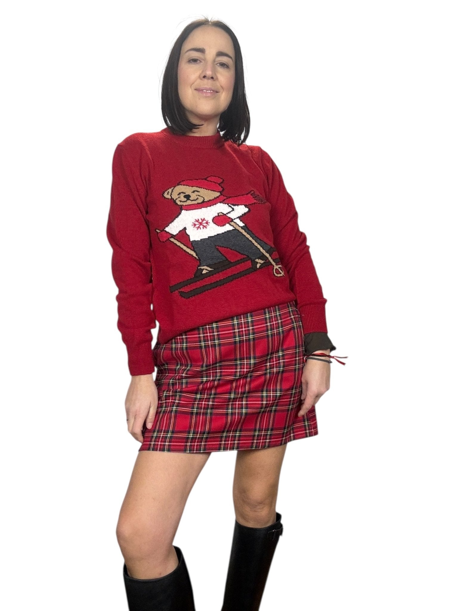 MINIGONNA SCOZZESE SUSY MIX - XE BLU ABBIGLIAMENTO