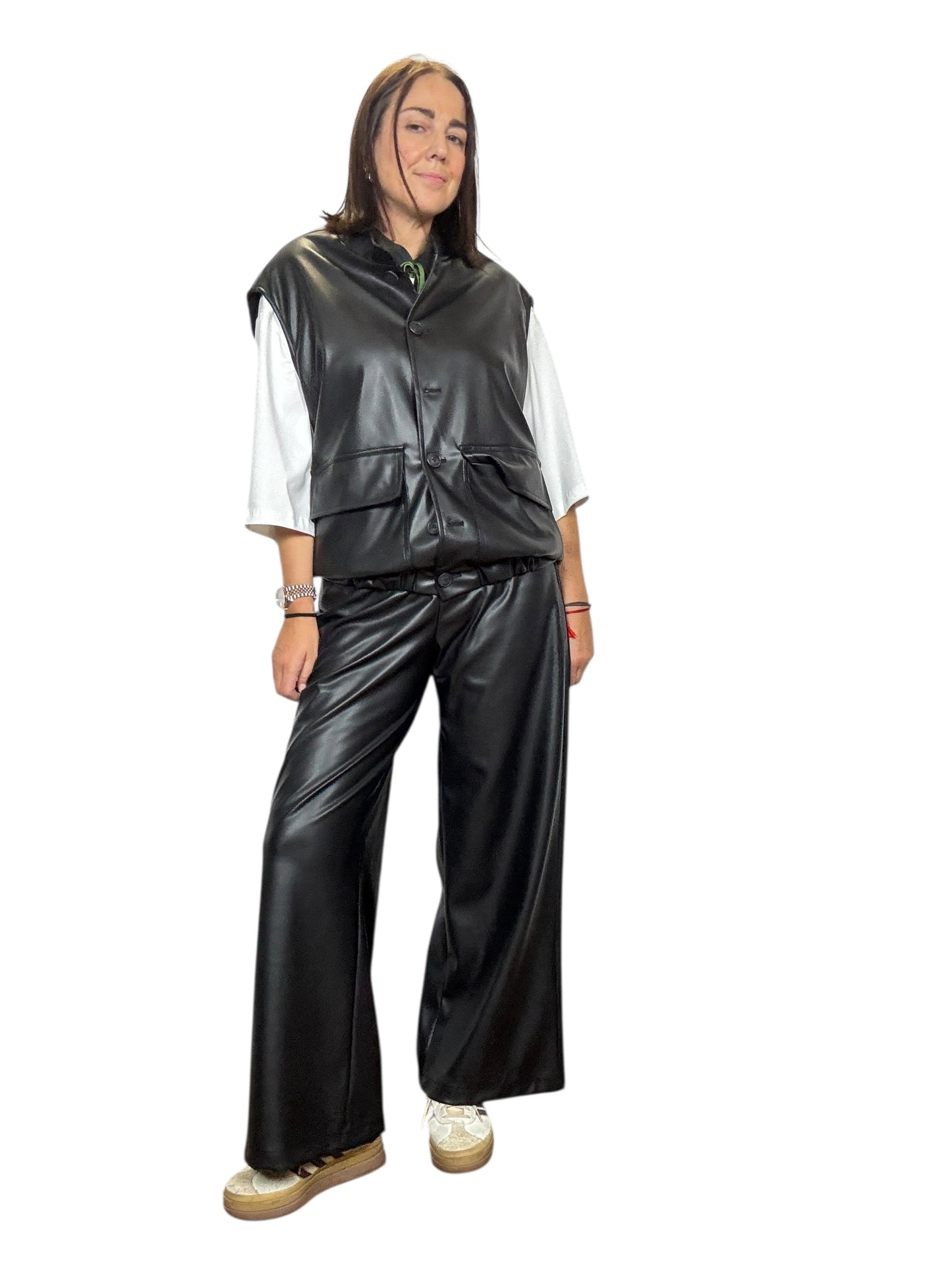 GILET IN ECOPELLE SUSY MIX