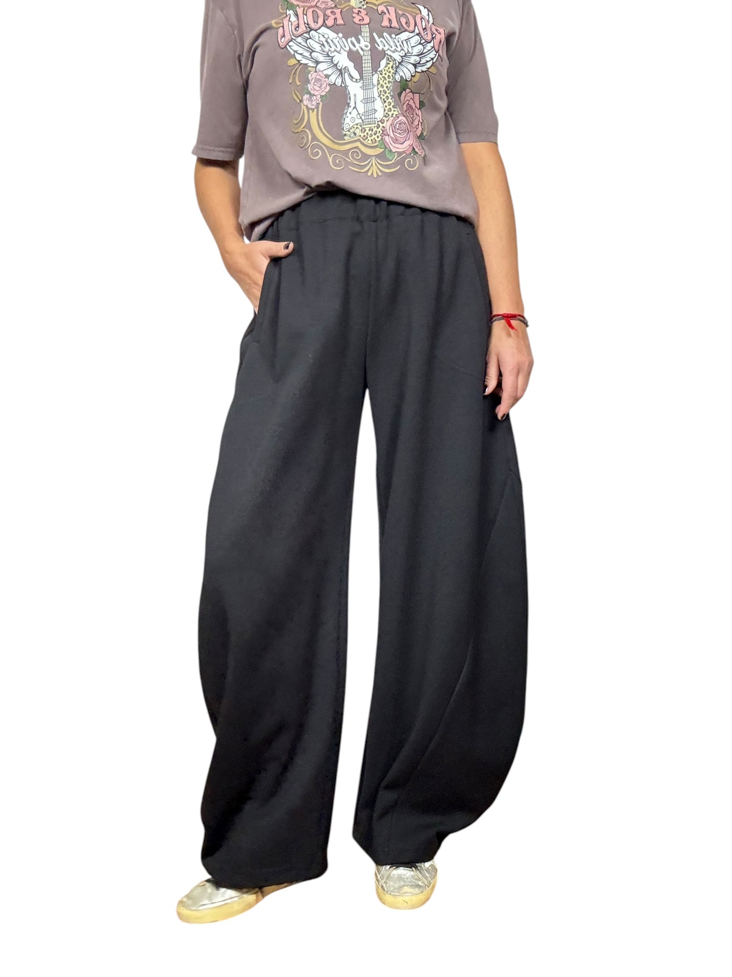 PANTALONE CARROT IN FELPA DIXIE