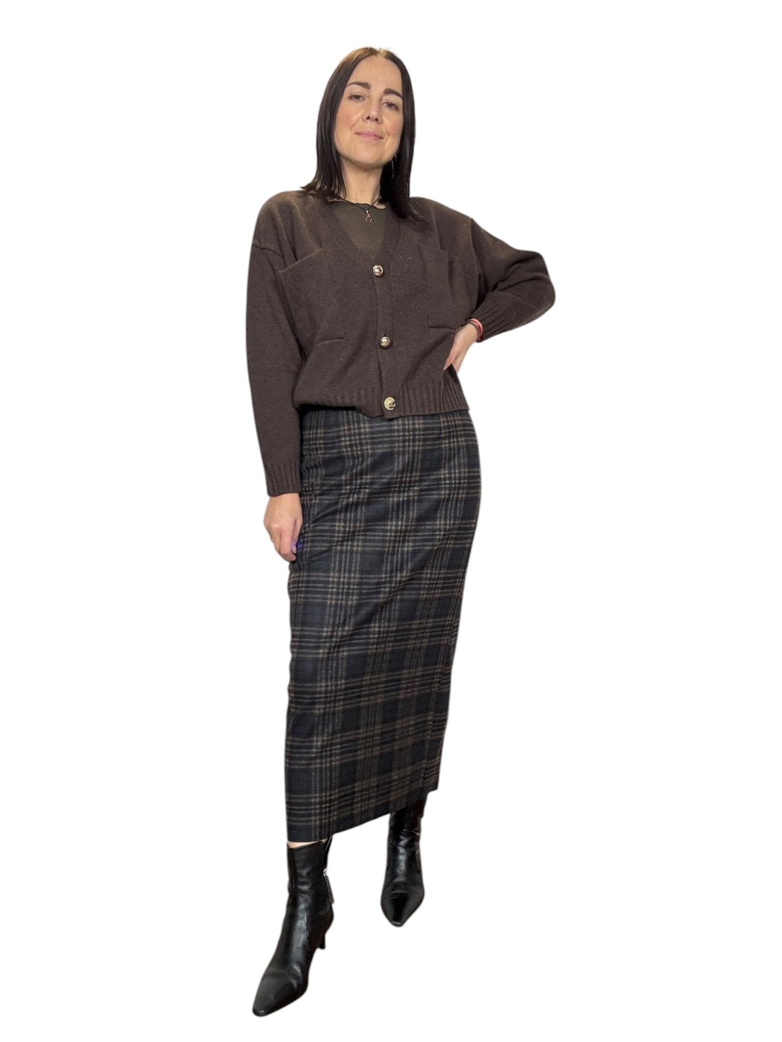 GONNA A TUBINO CHECK HAVEONE - XE BLU ABBIGLIAMENTO