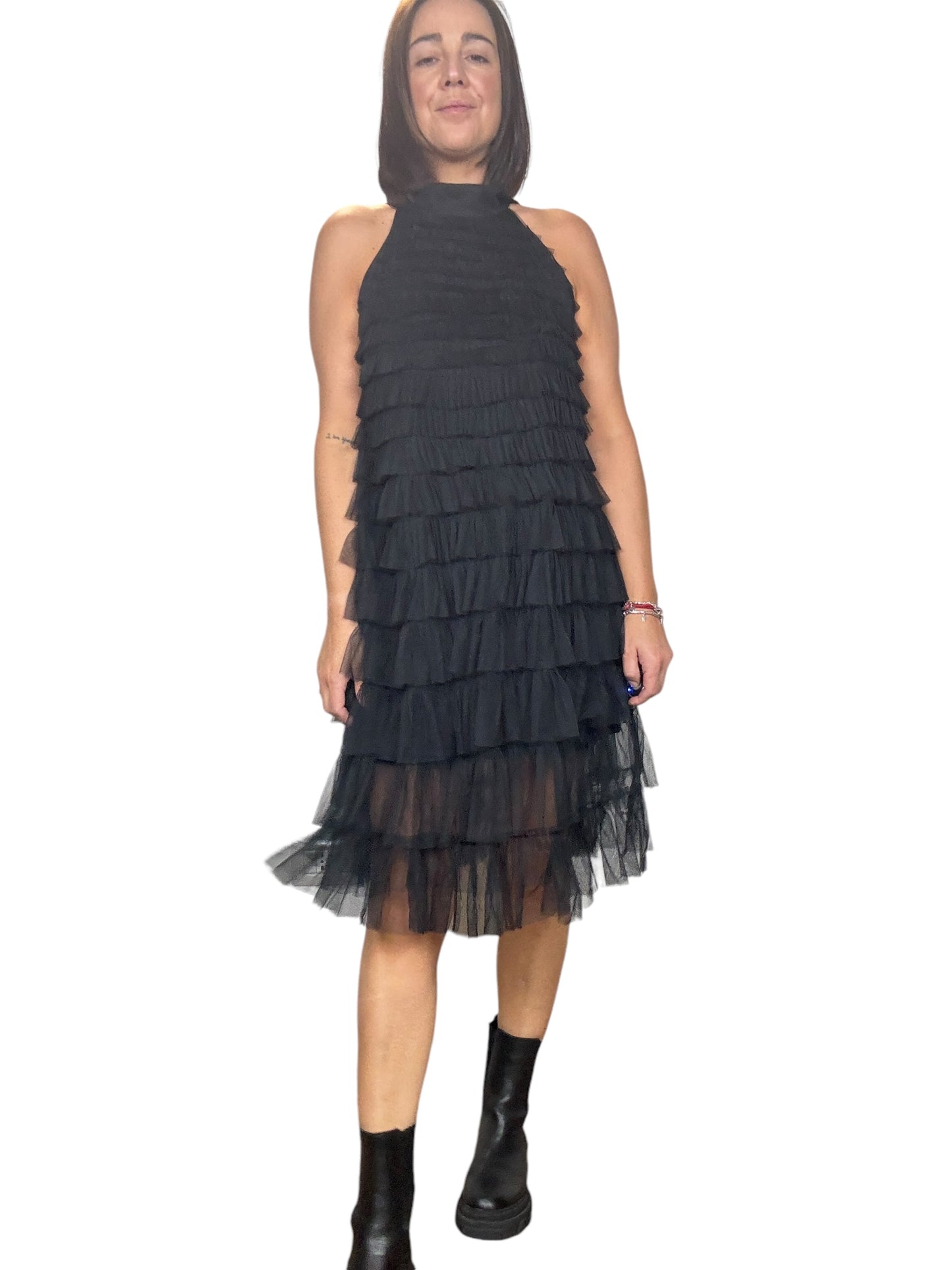 ABITO CON BALZETTE IN TULLE SUSY MIX