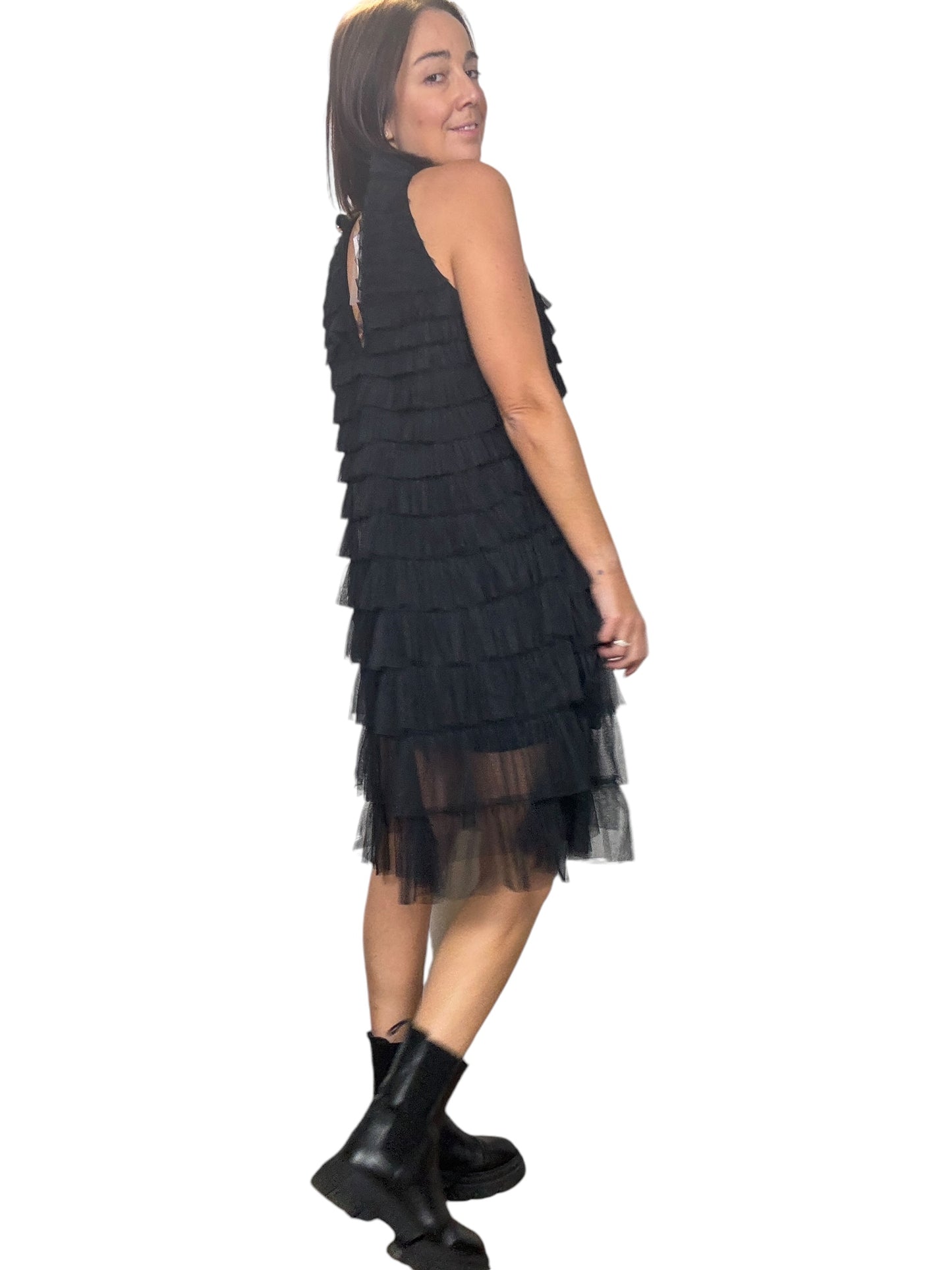 ABITO CON BALZETTE IN TULLE SUSY MIX