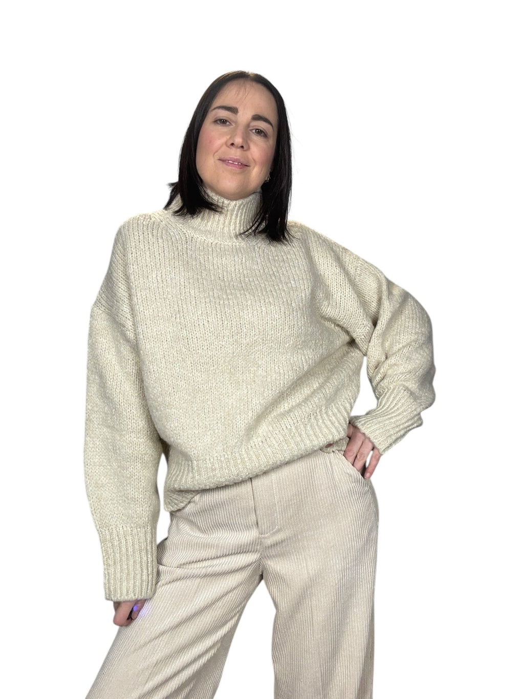 MAGLIA COLLO A LUPETTO VICOLO - XE BLU ABBIGLIAMENTO