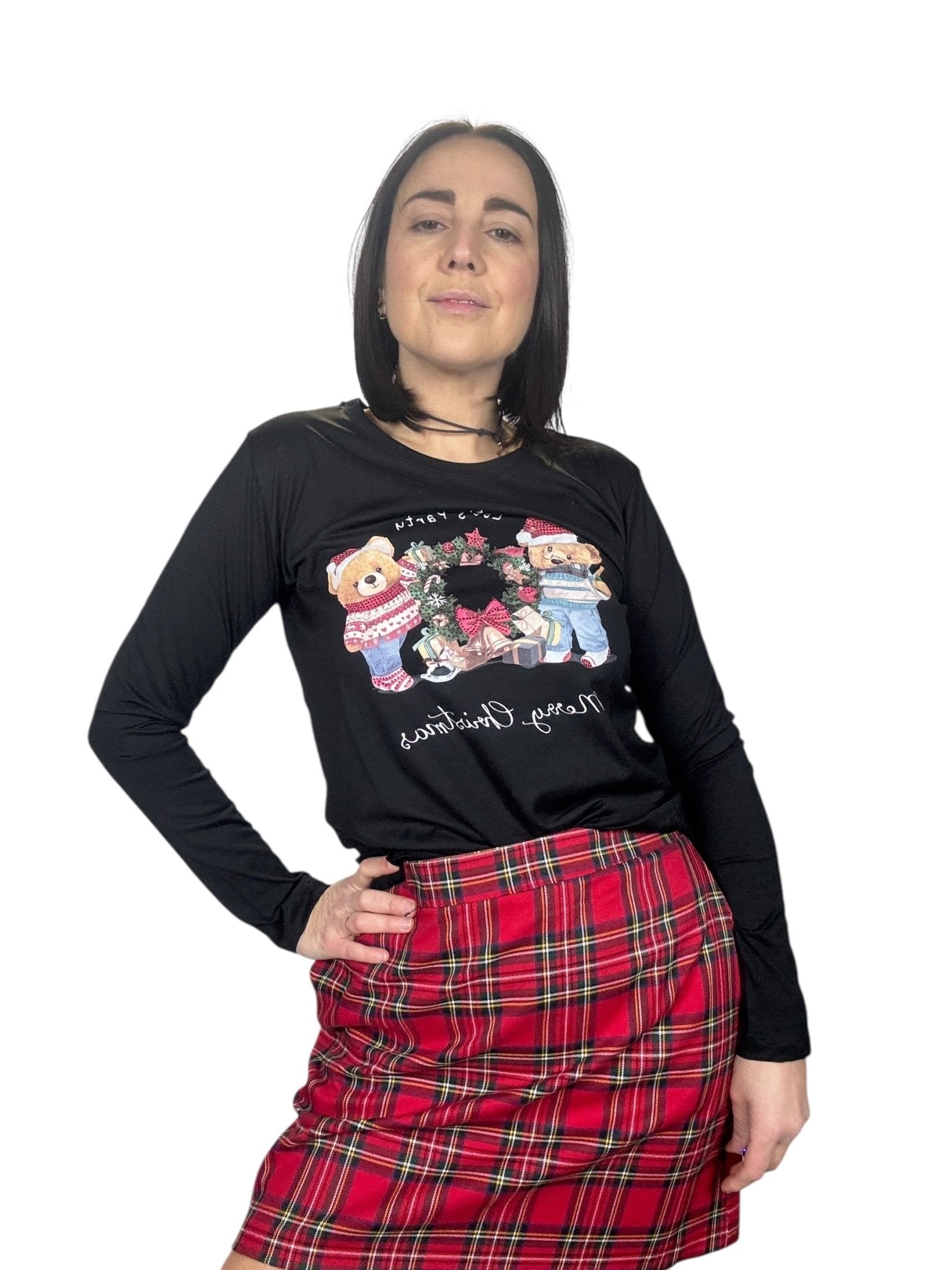 T - SHIRT ORSETTI NATALE SUSY MIX - XE BLU ABBIGLIAMENTO