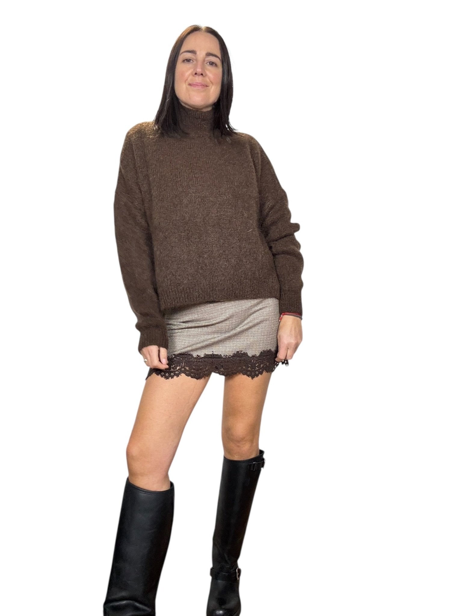 MAGLIA IN MOHAIR VICOLO - XE BLU ABBIGLIAMENTO