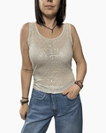 TOP PAILLETTES SUSY MIX - XE BLU ABBIGLIAMENTO