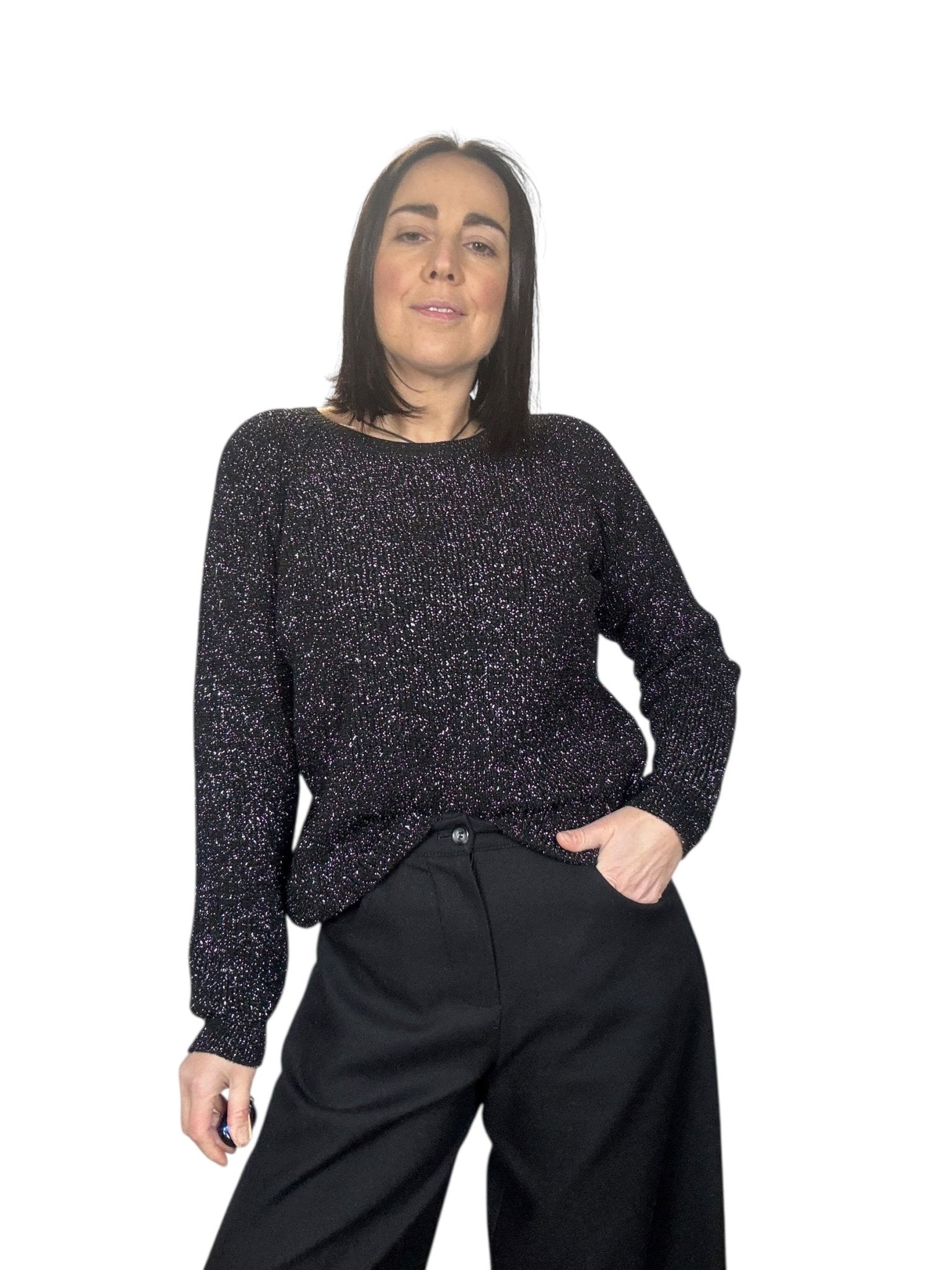 MAGLIA IN LUREX SUSY MIX - XE BLU ABBIGLIAMENTO