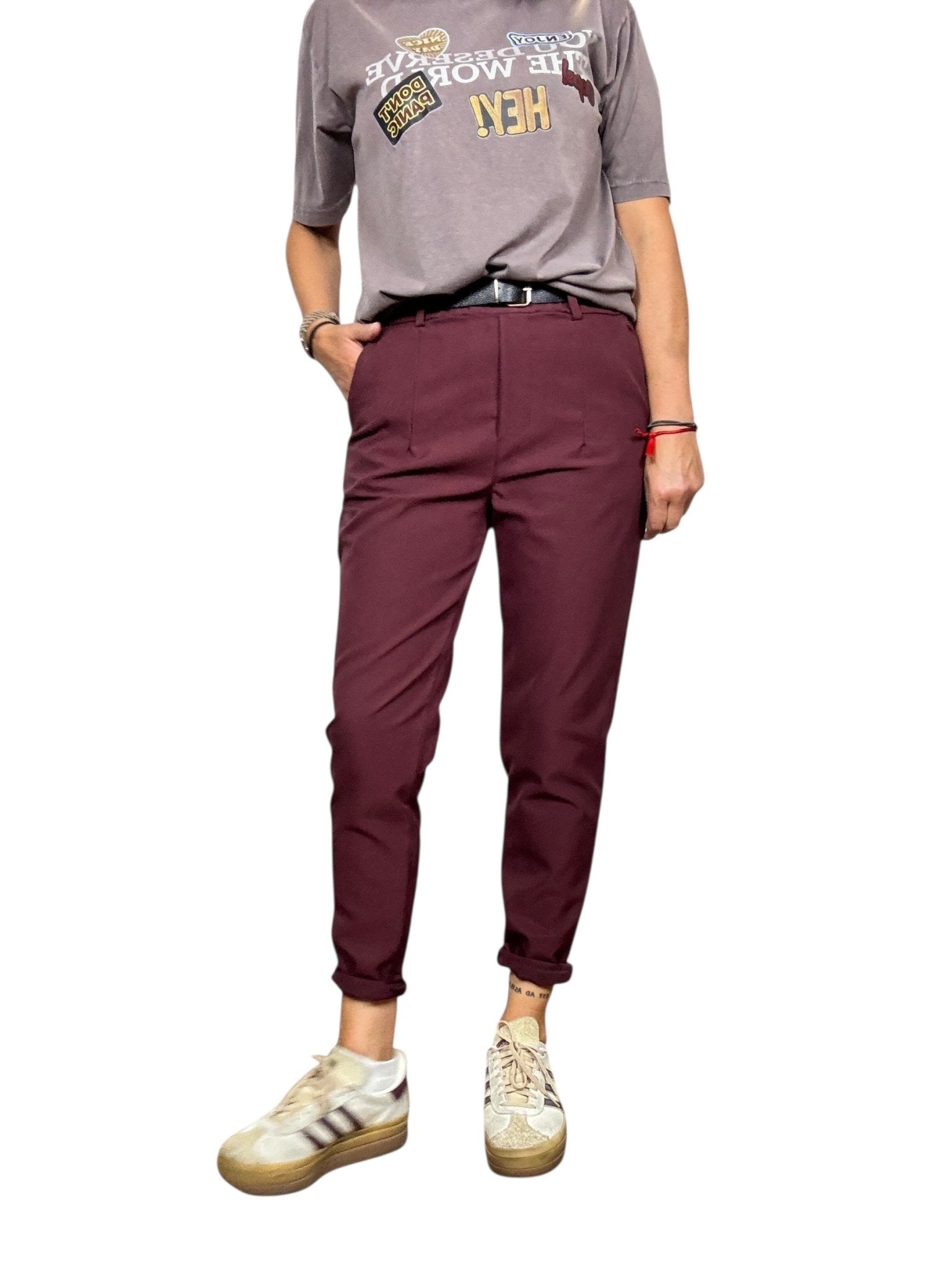 PANTALONE CON ELASTICO IN VITA SUSY MIX - XE BLU ABBIGLIAMENTO