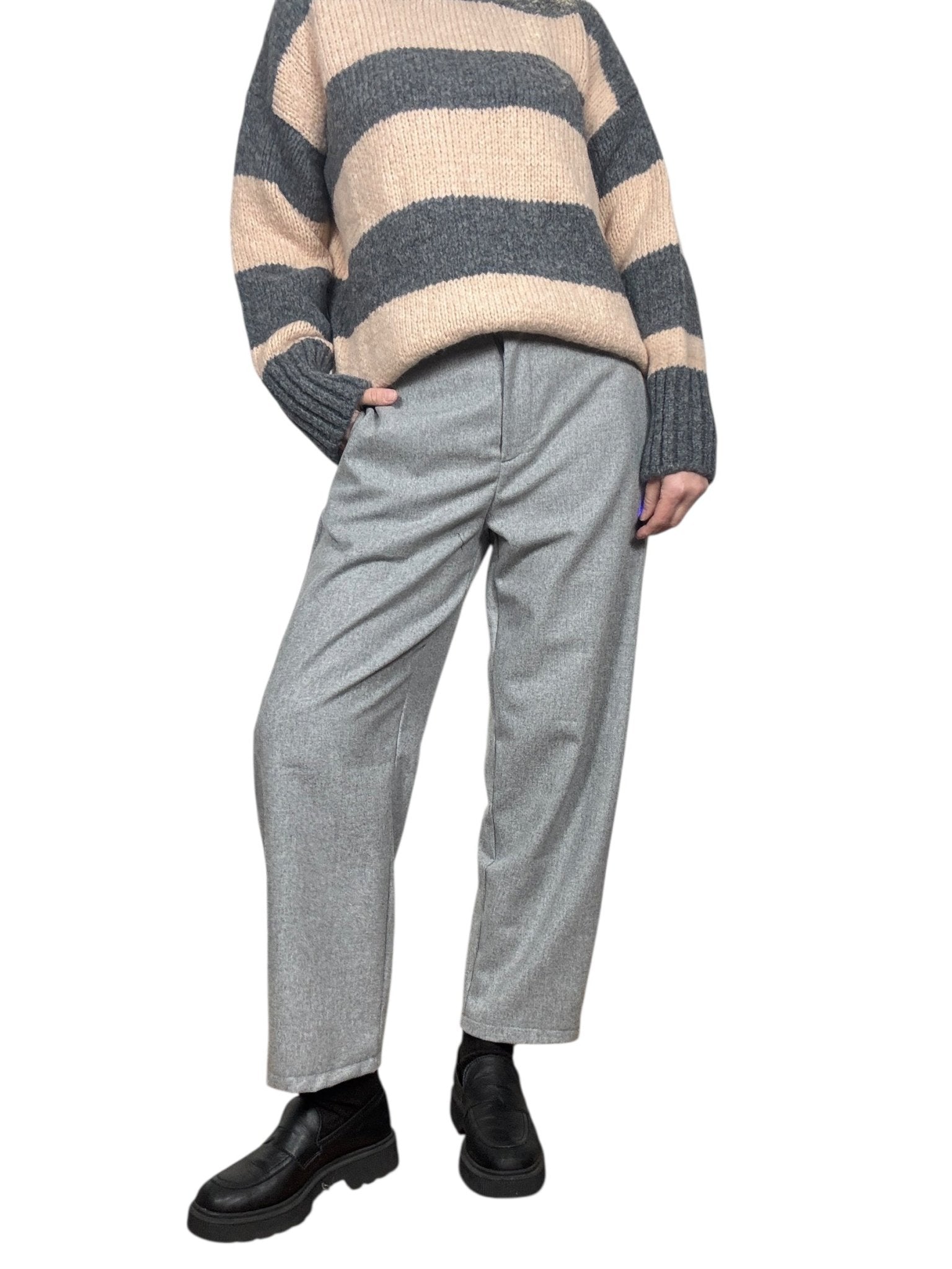 PANTALONE IN FLANELLA VICOLO - XE BLU ABBIGLIAMENTO