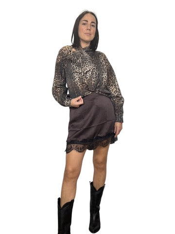CAMICIA MACULATA CON FIOCCO SUSY MIX
