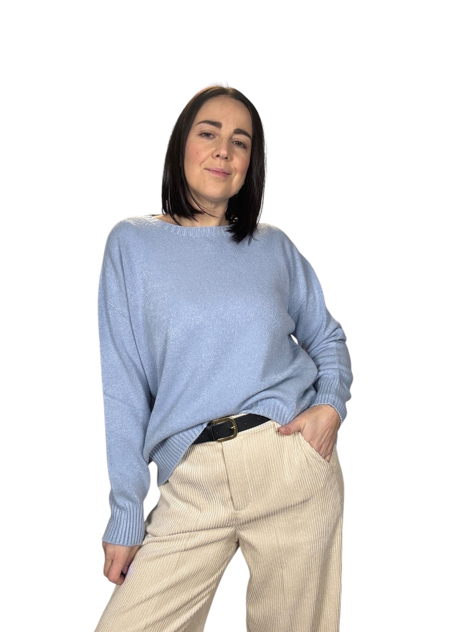 MAGLIA A SCATOLA SUSY MIX - XE BLU ABBIGLIAMENTO