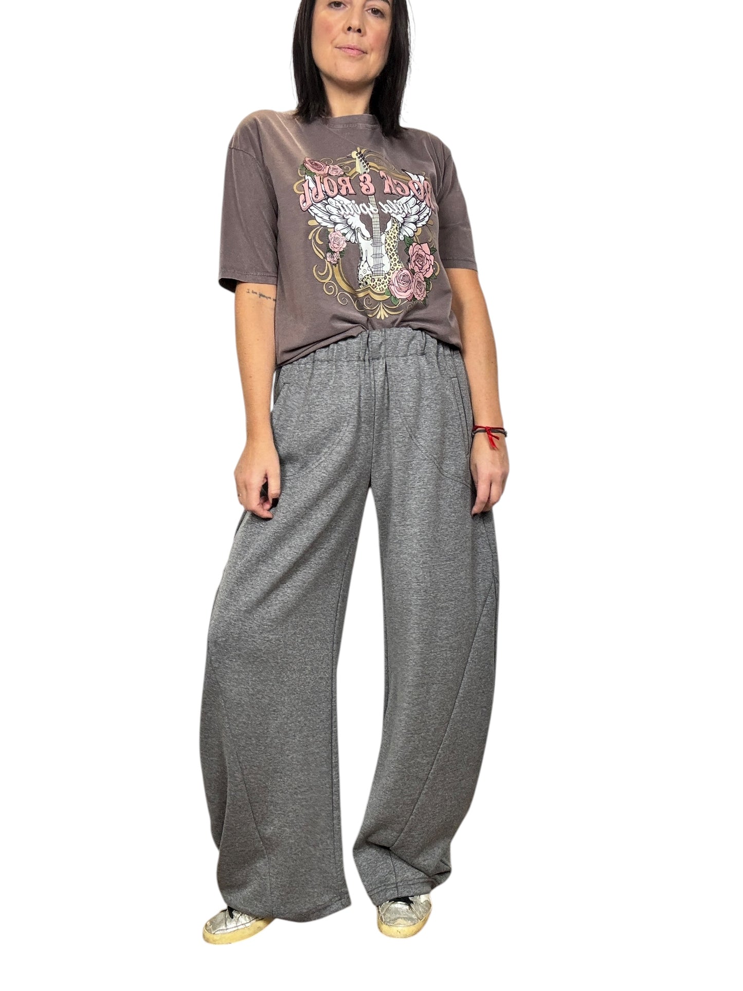 PANTALONE CARROT IN FELPA DIXIE