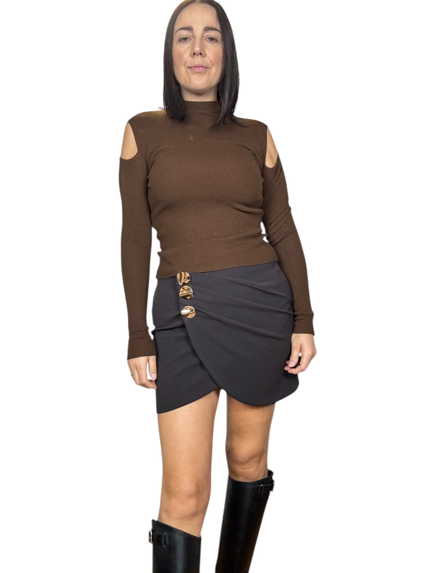 MAGLIA CUT OUT SPALLE SUSY MIX