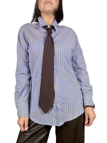 CAMICIA A RIGHE CON CRAVATTA TENSIONE IN