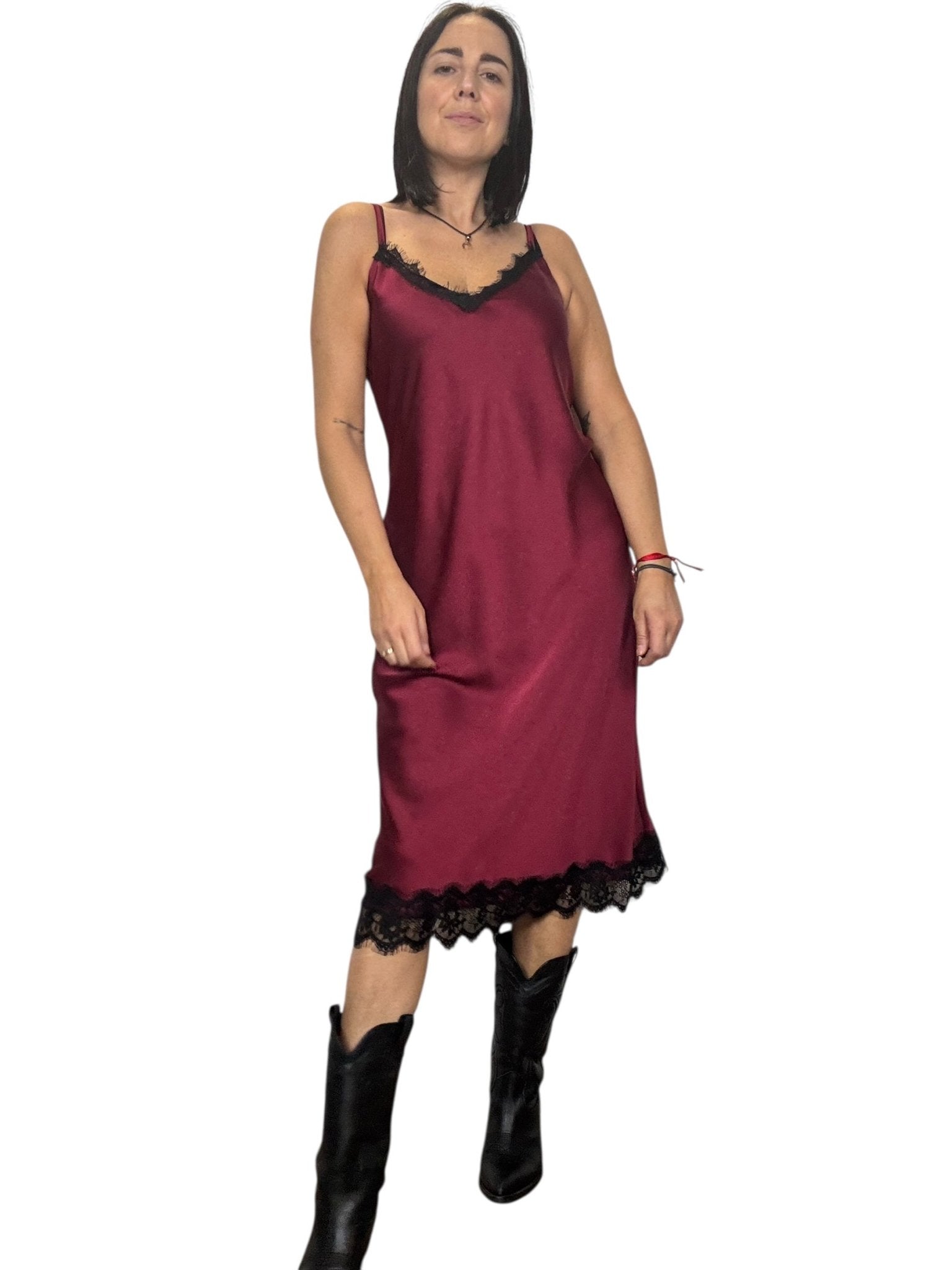 ABITO LINGERIE MIDI SUSY MIX - XE BLU ABBIGLIAMENTO