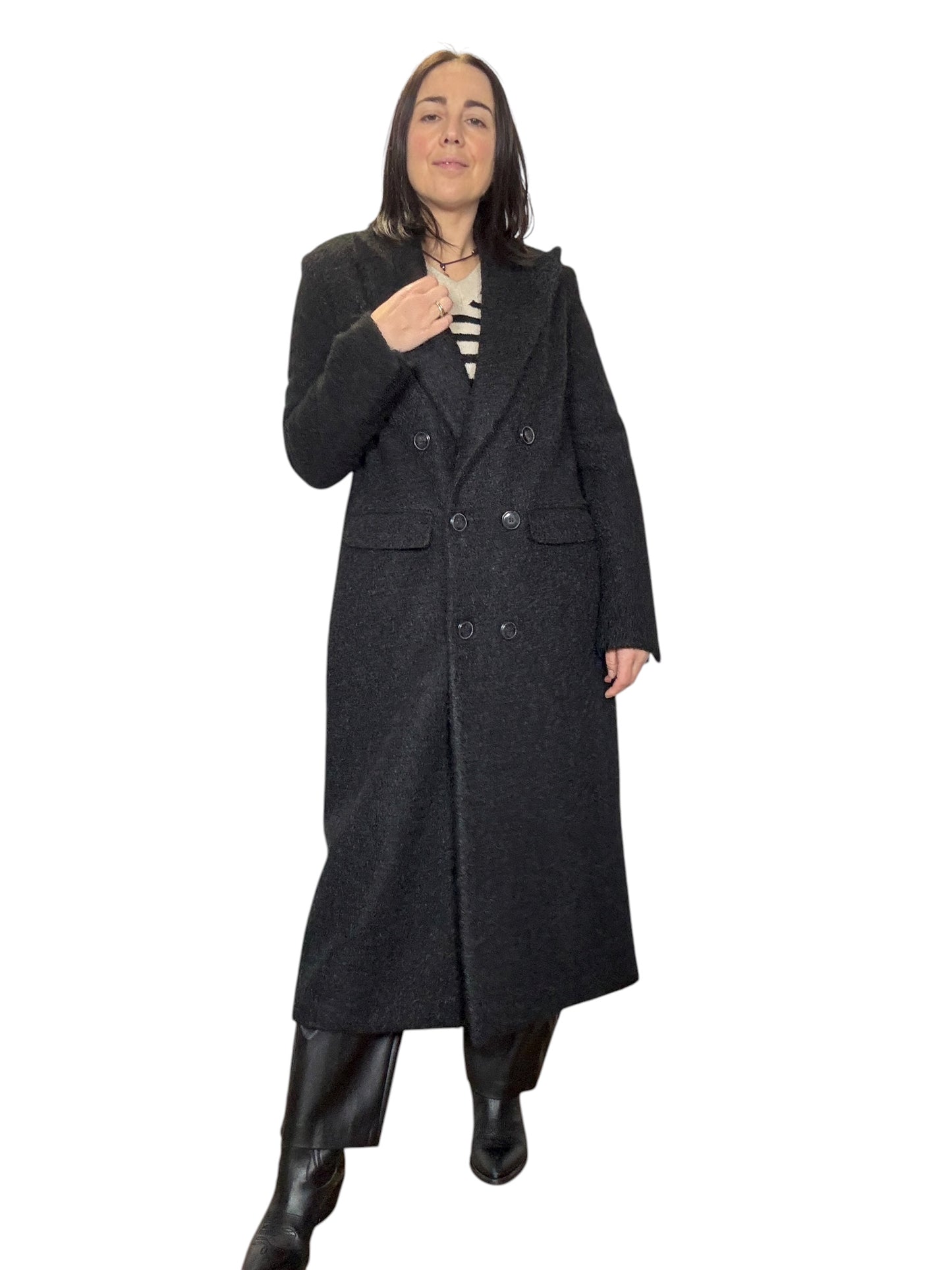 CAPPOTTO A UOVO IN LANA COTTA SUSY MIX