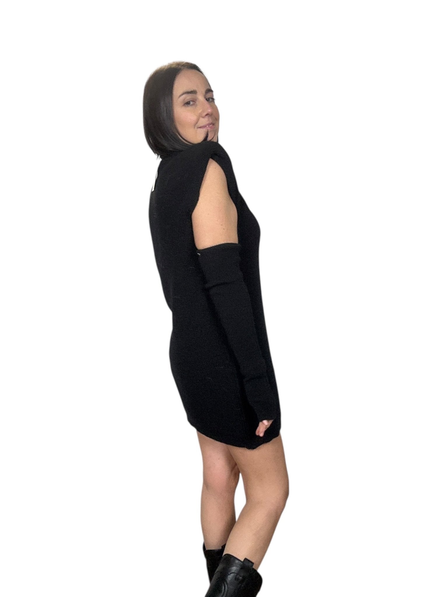 ABITO CORTO SMANICATO CON MANICOTTO DIXIE - XE BLU ABBIGLIAMENTO