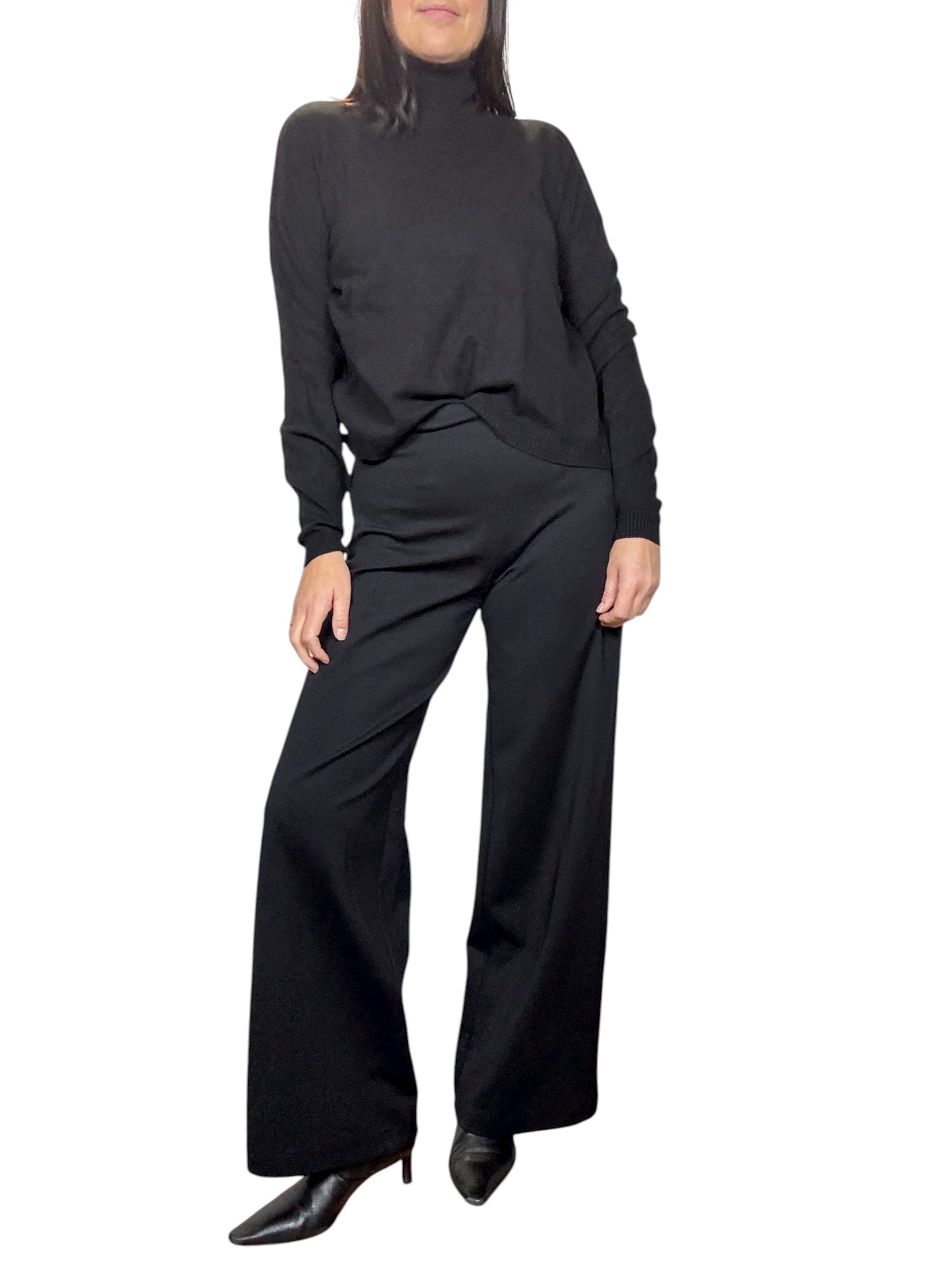 PANTALONE A PALAZZO IN PUNTO MILANO TENSIONE IN