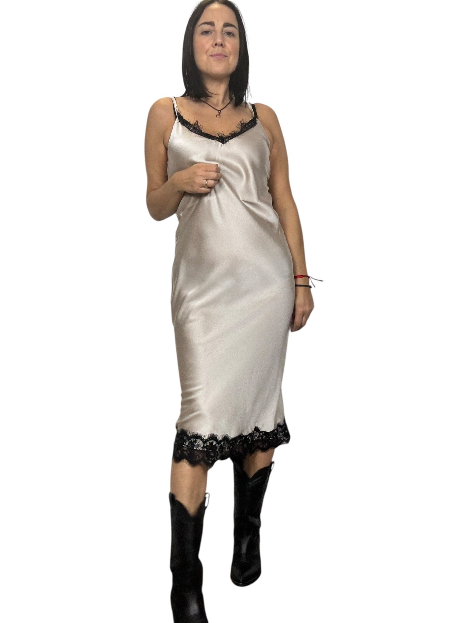 ABITO LINGERIE MIDI SUSY MIX - XE BLU ABBIGLIAMENTO