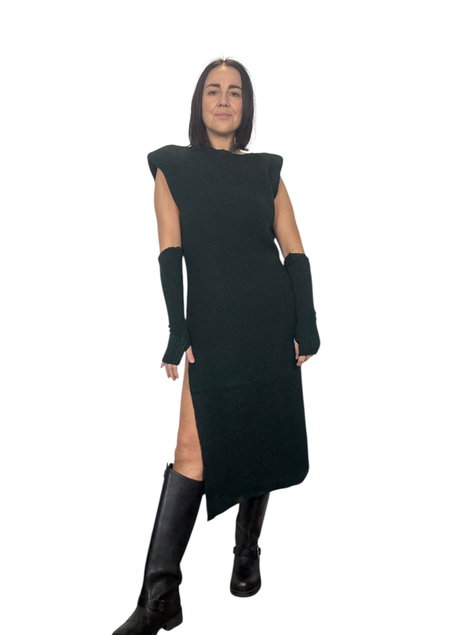 ABITO SMANICATO CON MANICOTTO VICOLO - XE BLU ABBIGLIAMENTO