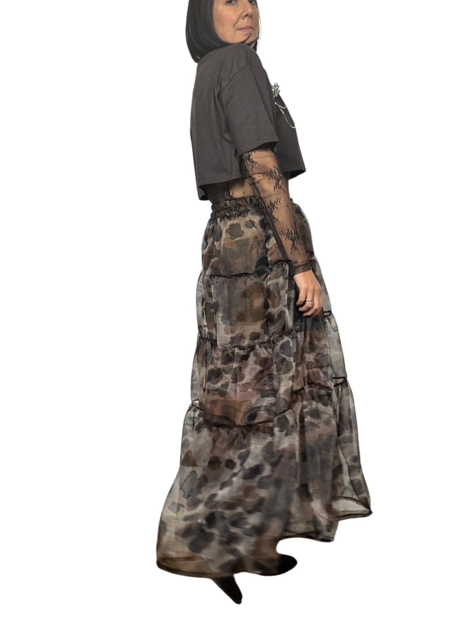 GONNA MACULATA IN TULLE SUSY MIX - XE BLU ABBIGLIAMENTO