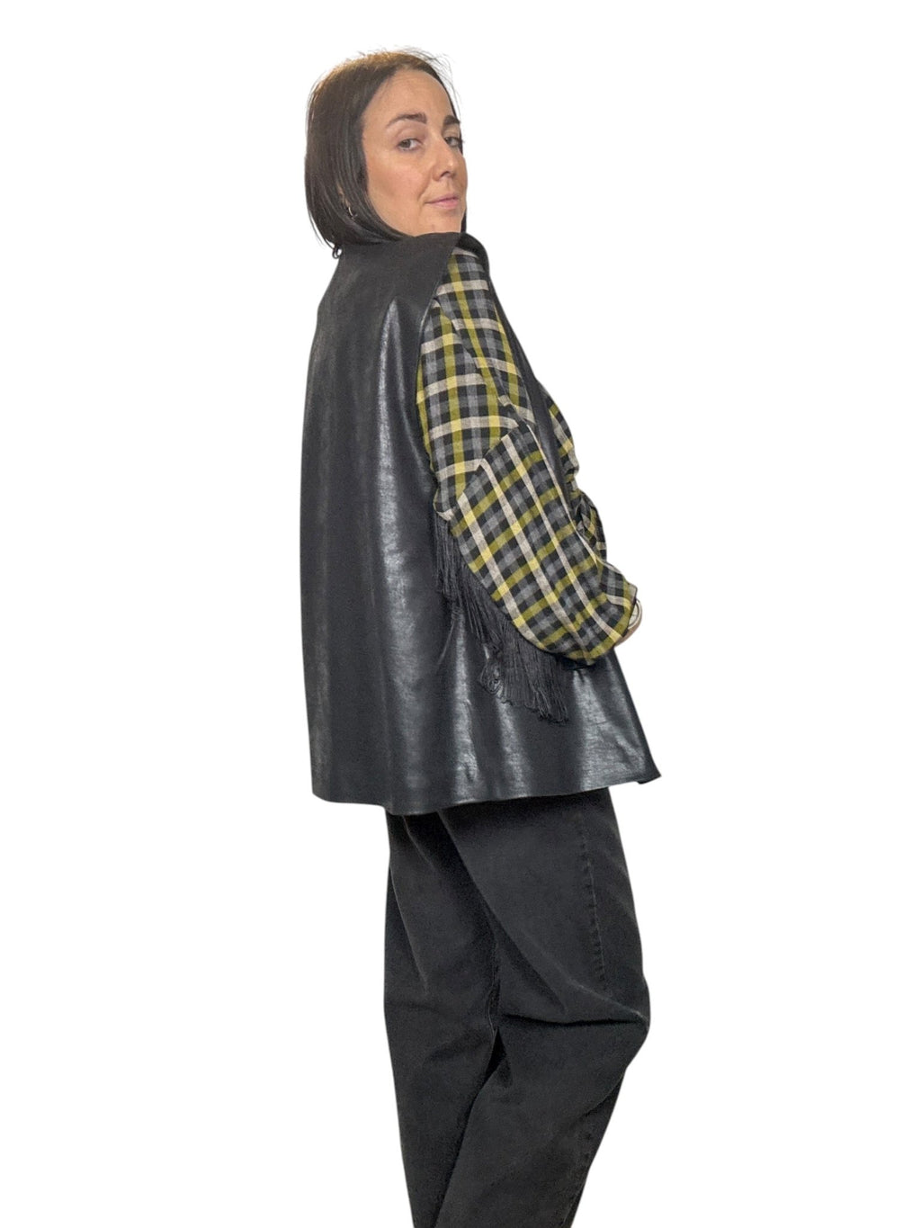 GILET ECOPELLE TENSIONE IN - XE BLU ABBIGLIAMENTO