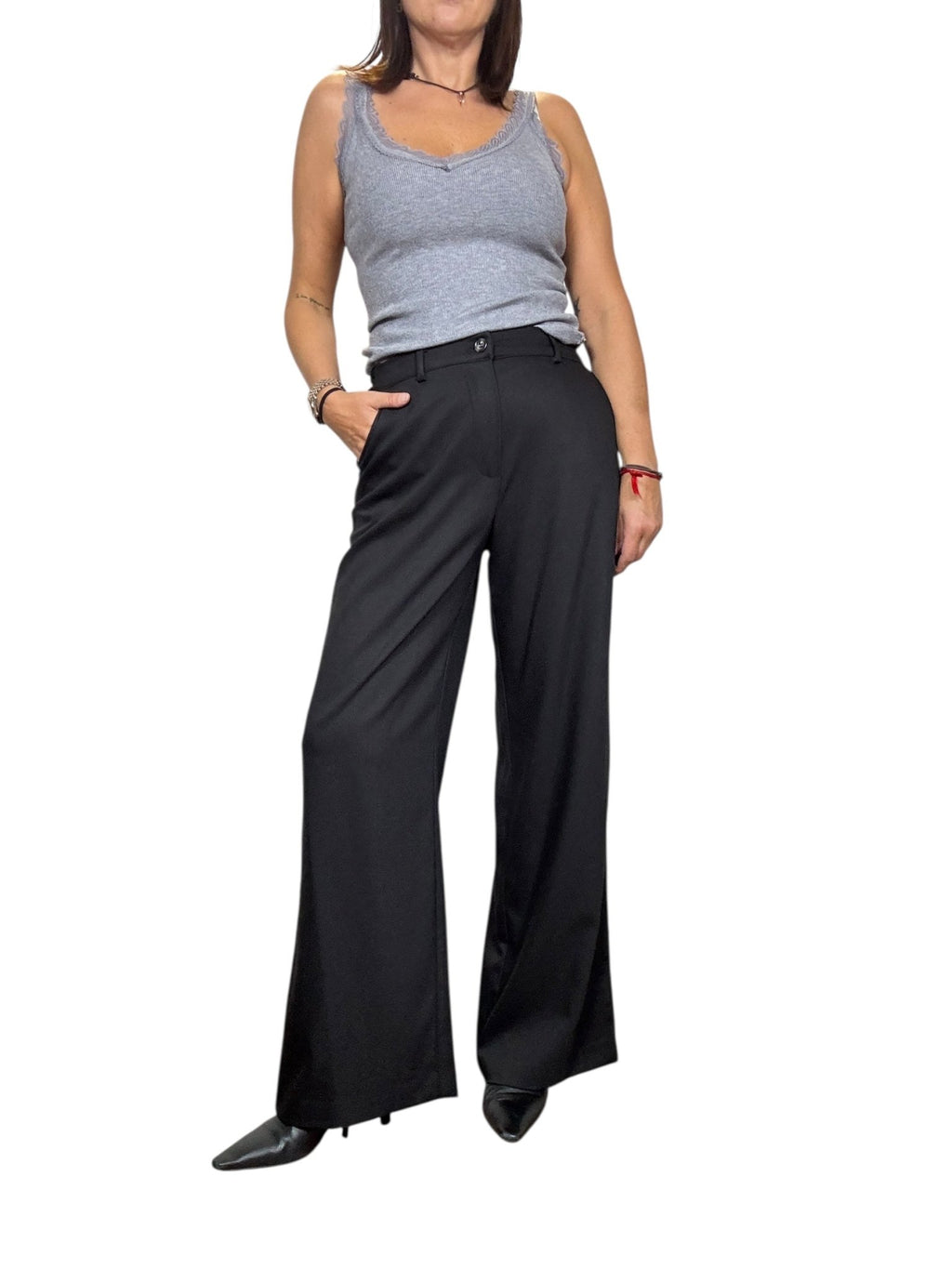 PANTALONE A PALAZZO BASIC SUSY MIX - XE BLU ABBIGLIAMENTO
