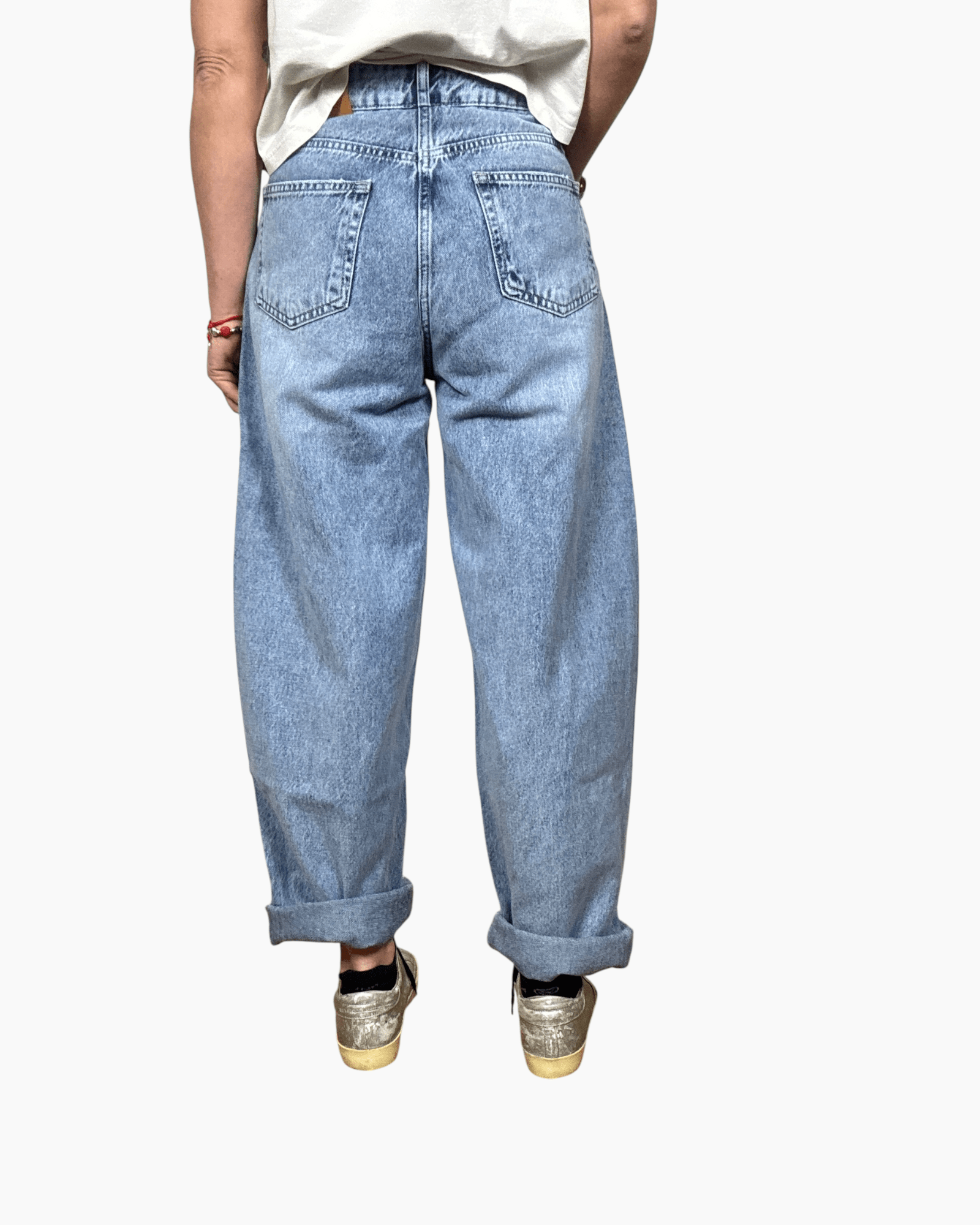 JEANS MOM FIT SUSY MIX - XE BLU ABBIGLIAMENTO