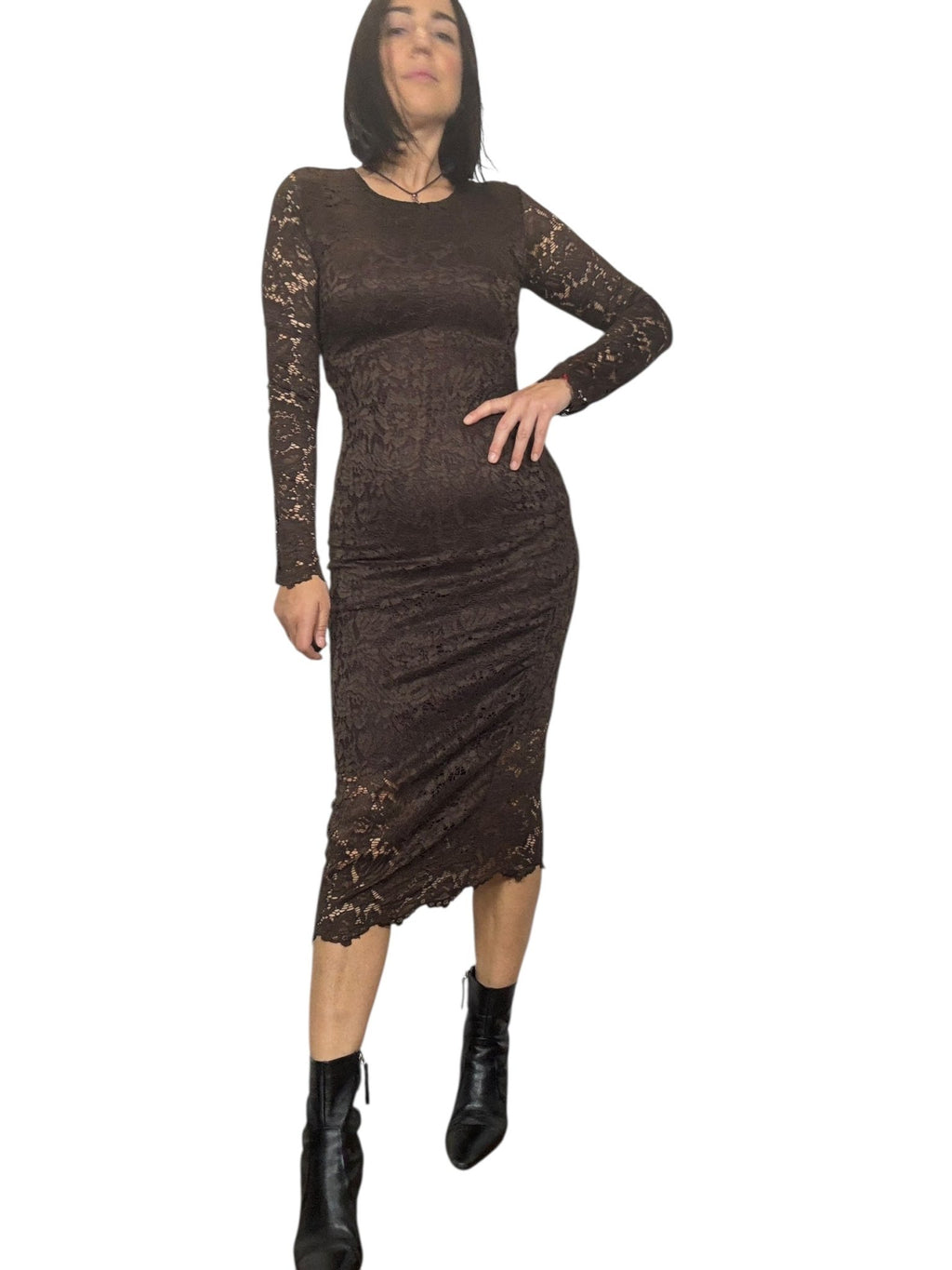 ABITO IN PIZZO SUSY MIX - XE BLU ABBIGLIAMENTO