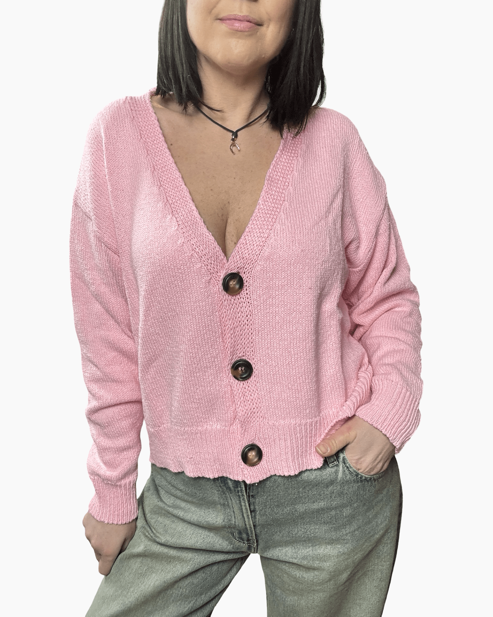 CARDIGAN CON BOTTONI VICOLO - XE BLU ABBIGLIAMENTO