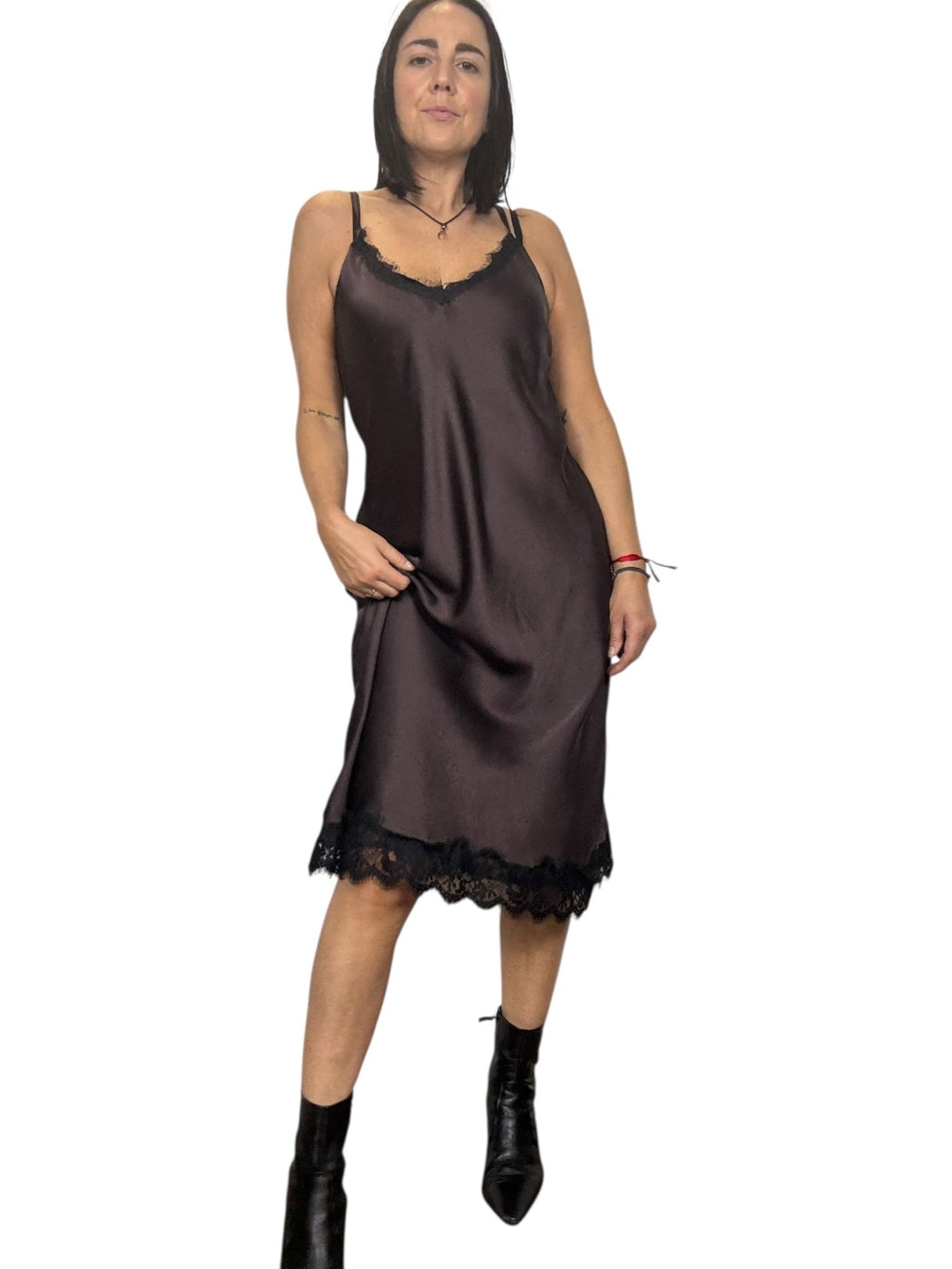 ABITO LINGERIE MIDI SUSY MIX - XE BLU ABBIGLIAMENTO