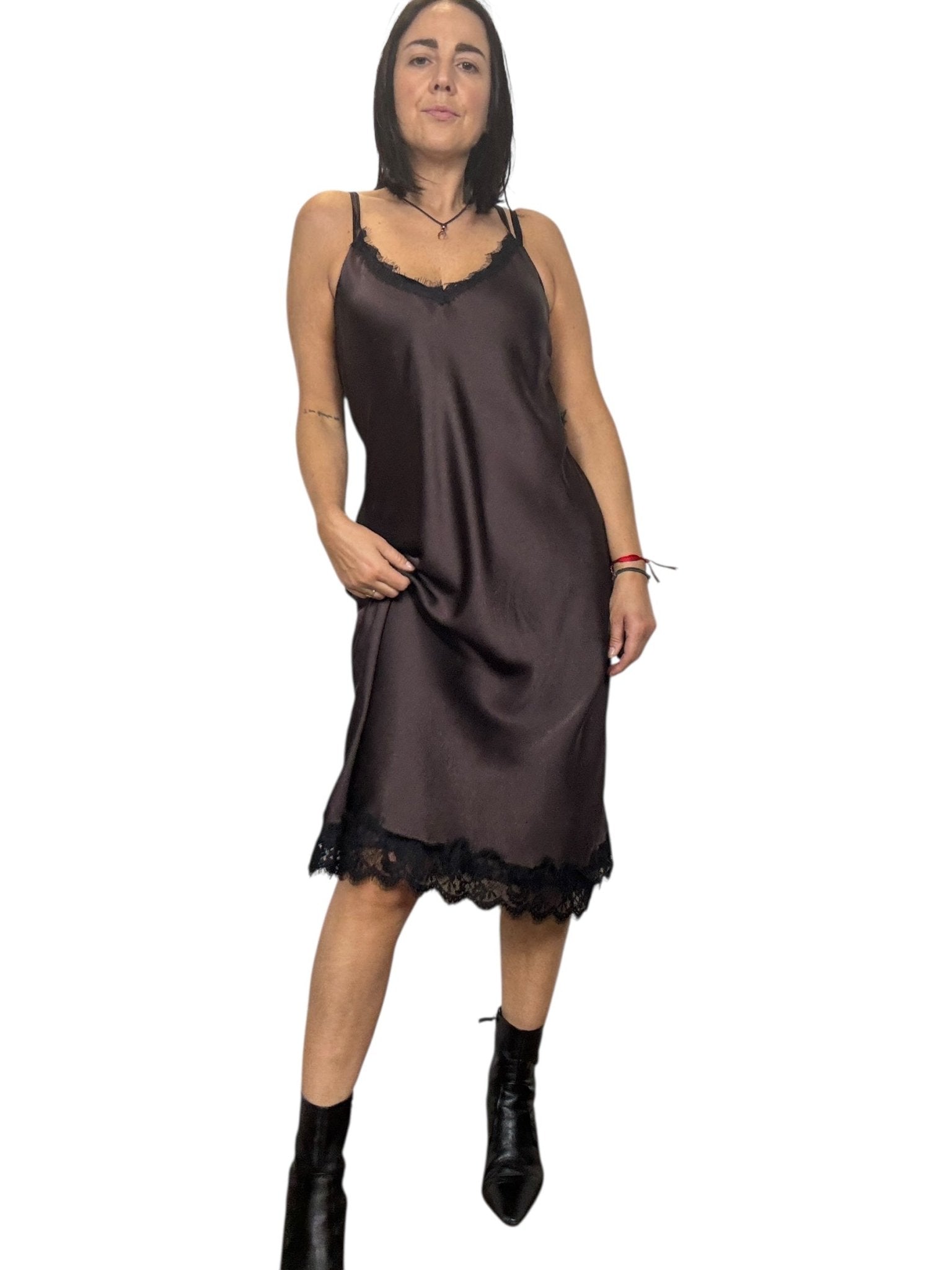 ABITO LINGERIE MIDI SUSY MIX - XE BLU ABBIGLIAMENTO