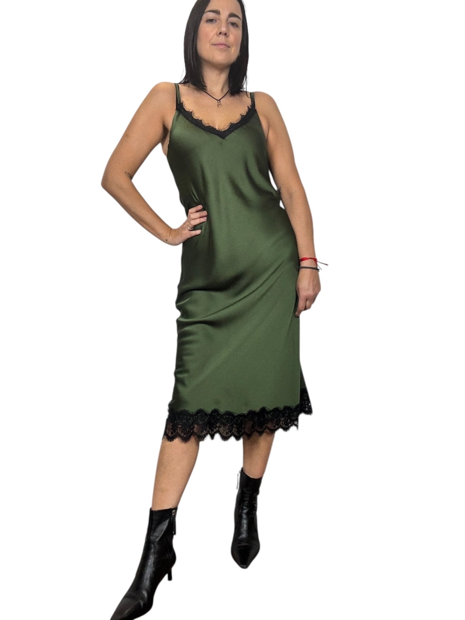 ABITO LINGERIE MIDI SUSY MIX - XE BLU ABBIGLIAMENTO