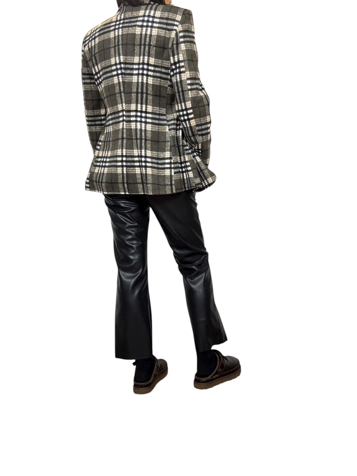 PANTALONE IN ECOPELLE A TROMBETTA TENSIONE IN