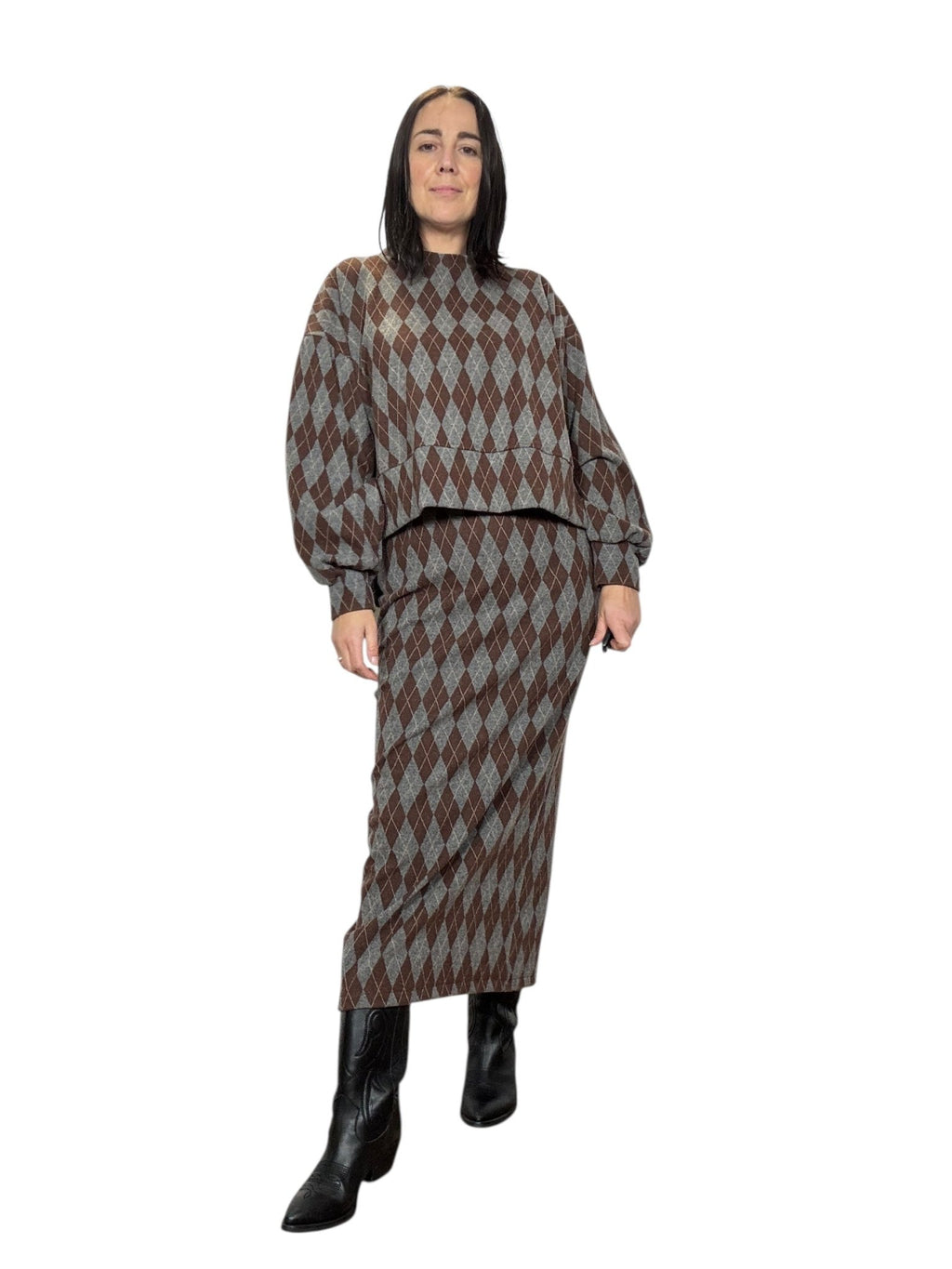 GONNA A SCACCHI HAVEONE - XE BLU ABBIGLIAMENTO