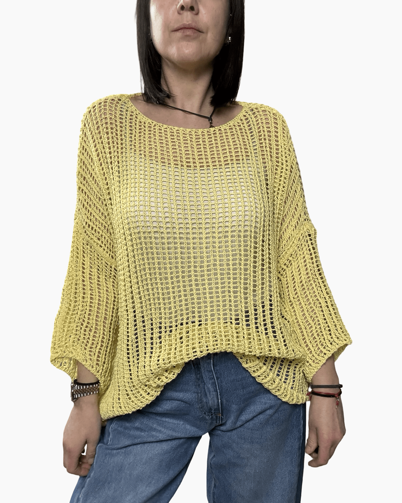 MAGLIA A RETE SUSY MIX - XE BLU ABBIGLIAMENTO