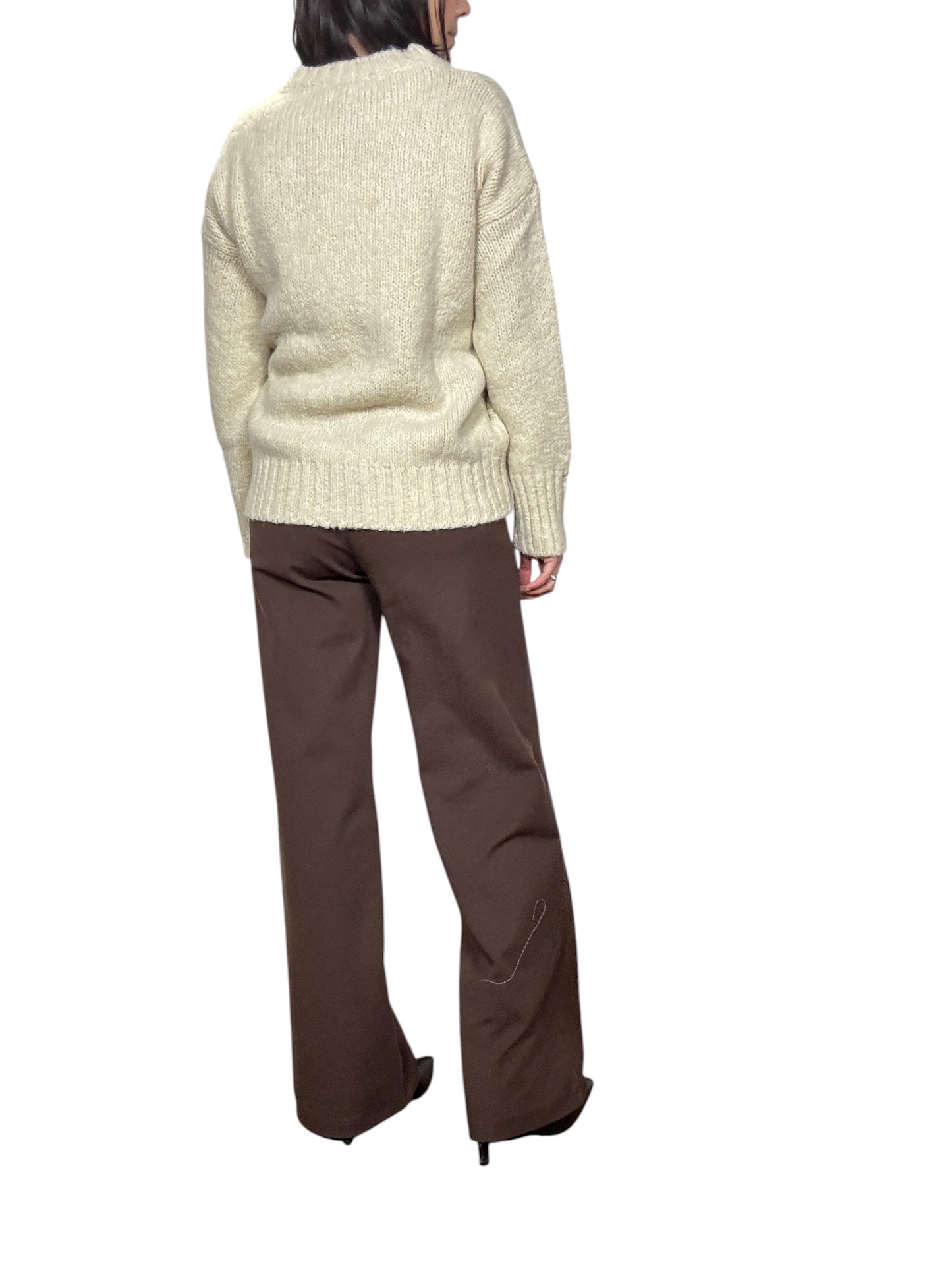 PANTALONE A PALAZZO IN PUNTO MILANO TENSIONE IN