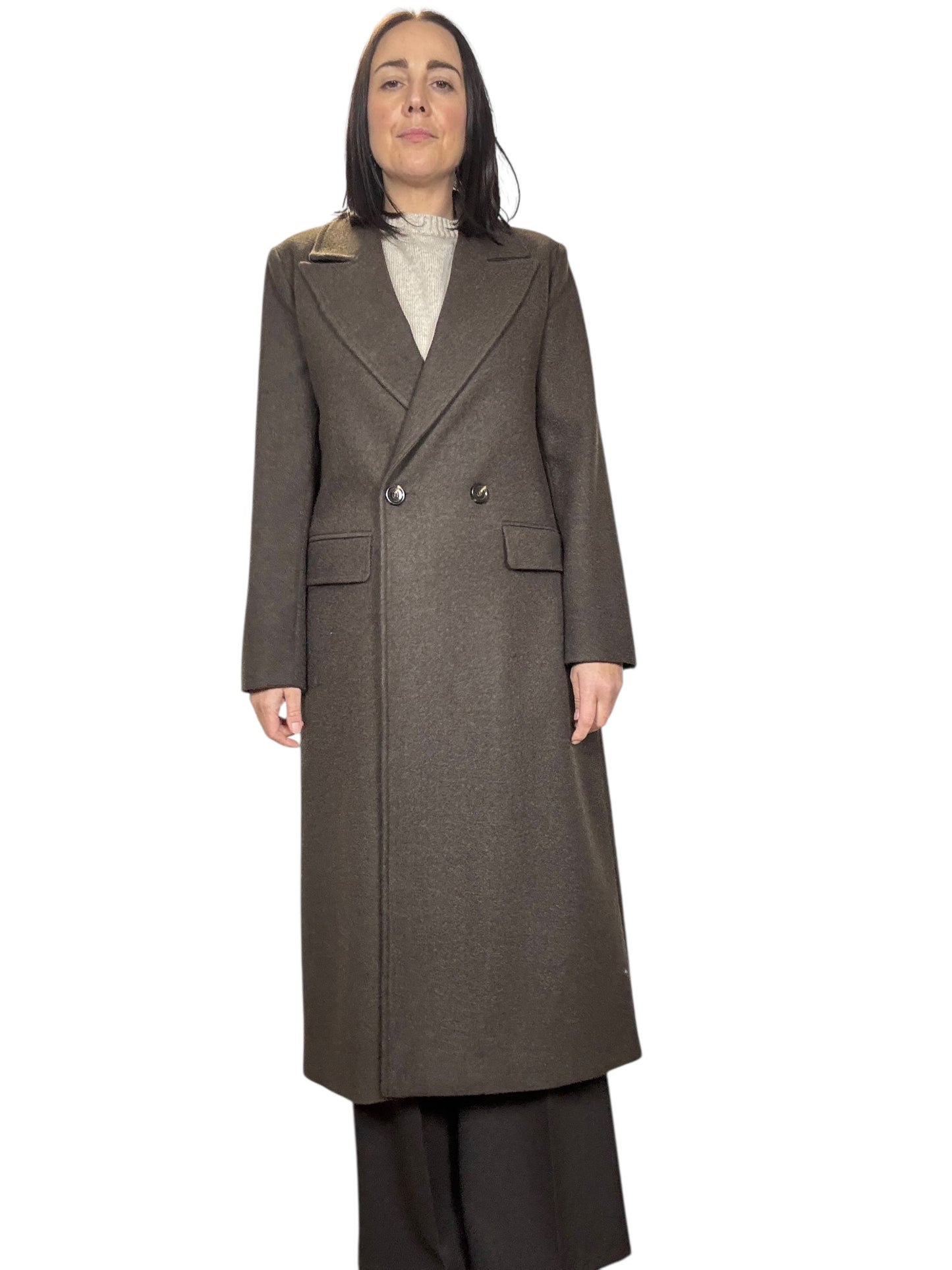 CAPPOTTO BOTTONI DIETRO TENSIONE IN