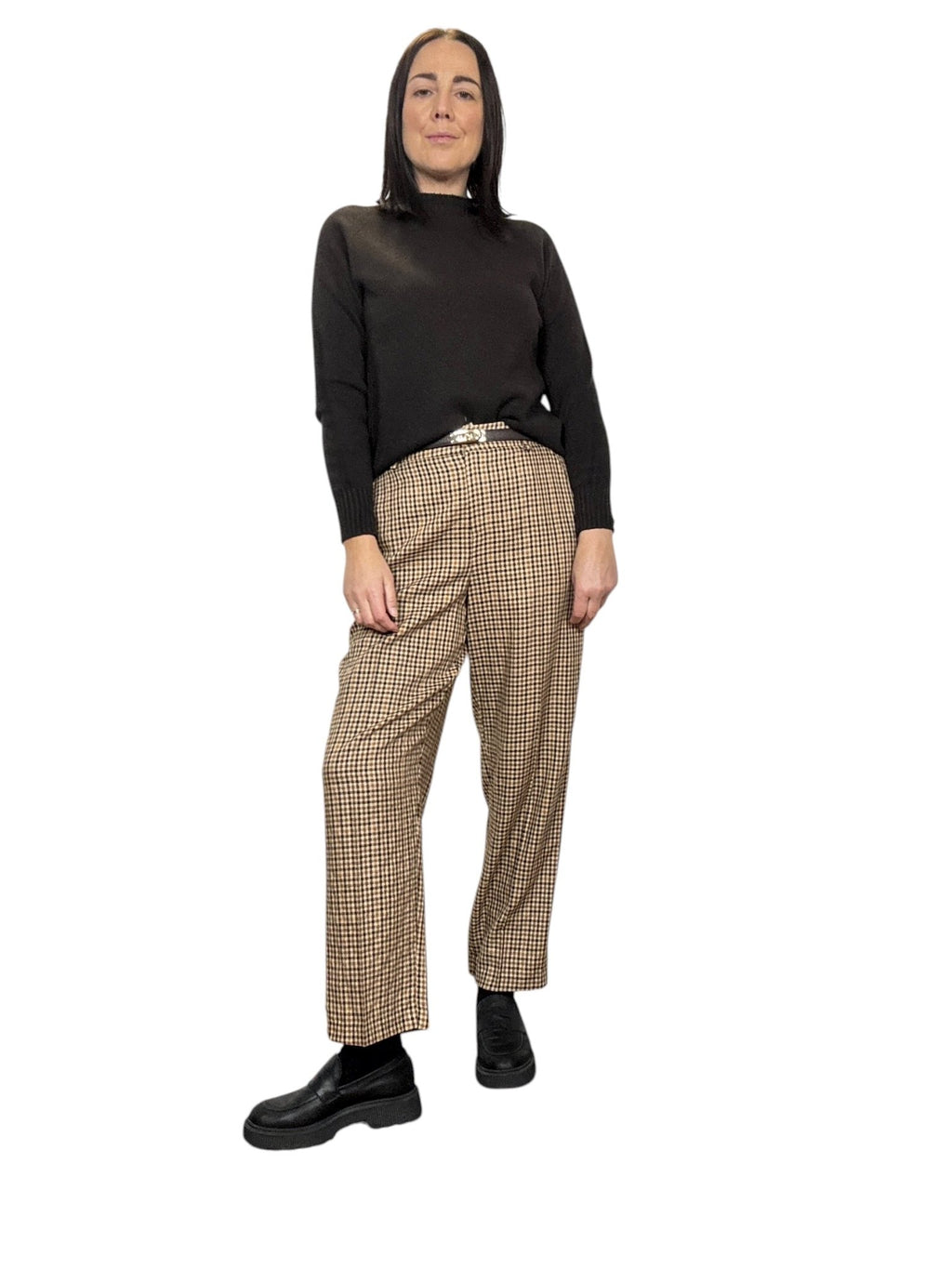 PANTALONE MICROPIEDEPOULE TENSIONE IN - XE BLU ABBIGLIAMENTO