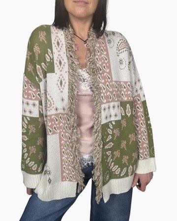 CARDIGAN A FANTASIA HAVEONE - XE BLU ABBIGLIAMENTO