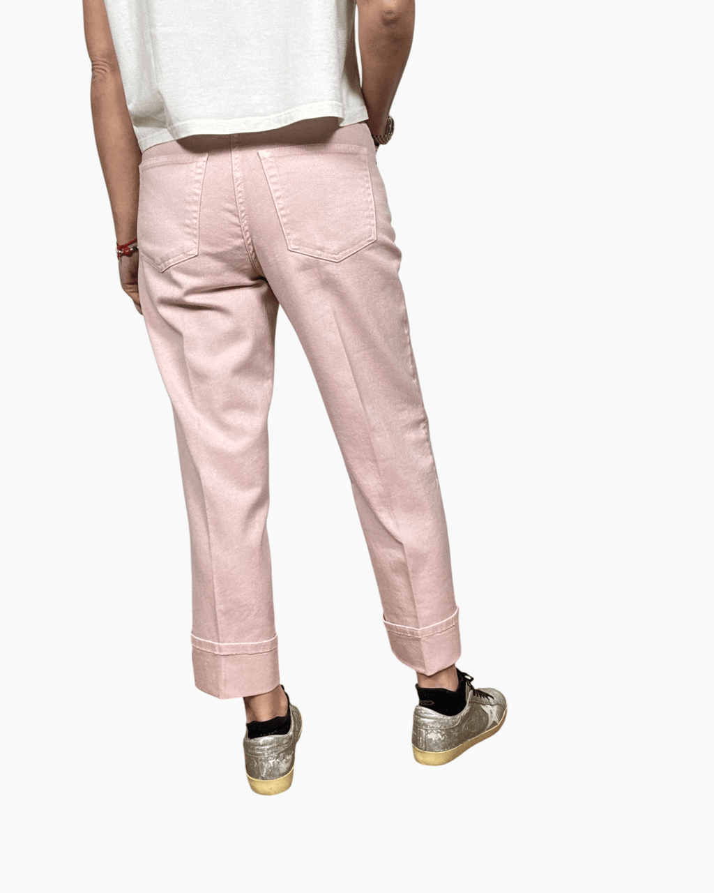 PANTALONE CON RISVOLTO SUSY MIX - XE BLU ABBIGLIAMENTO