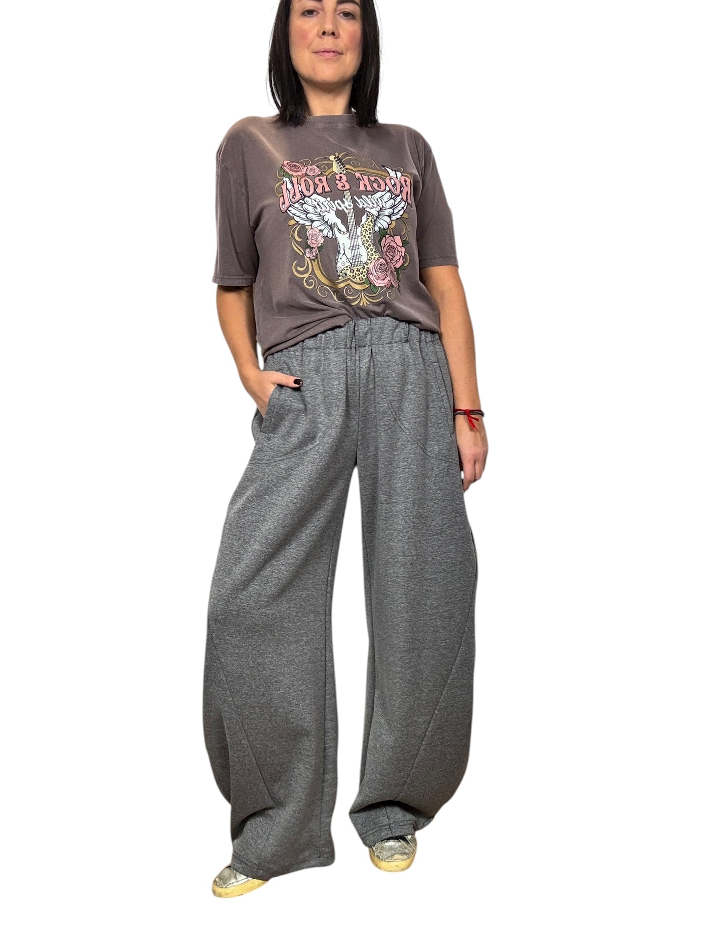 PANTALONE CARROT IN FELPA DIXIE